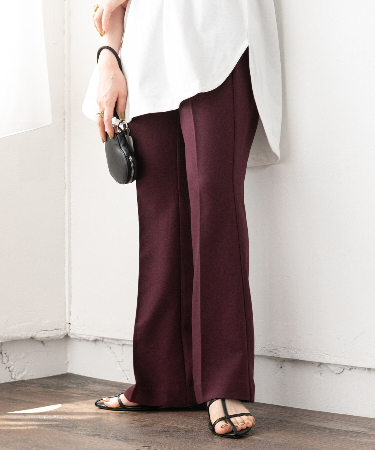 vis-a-vis「【WEB限定】【洗える】フレアパンツ」|スラックス|