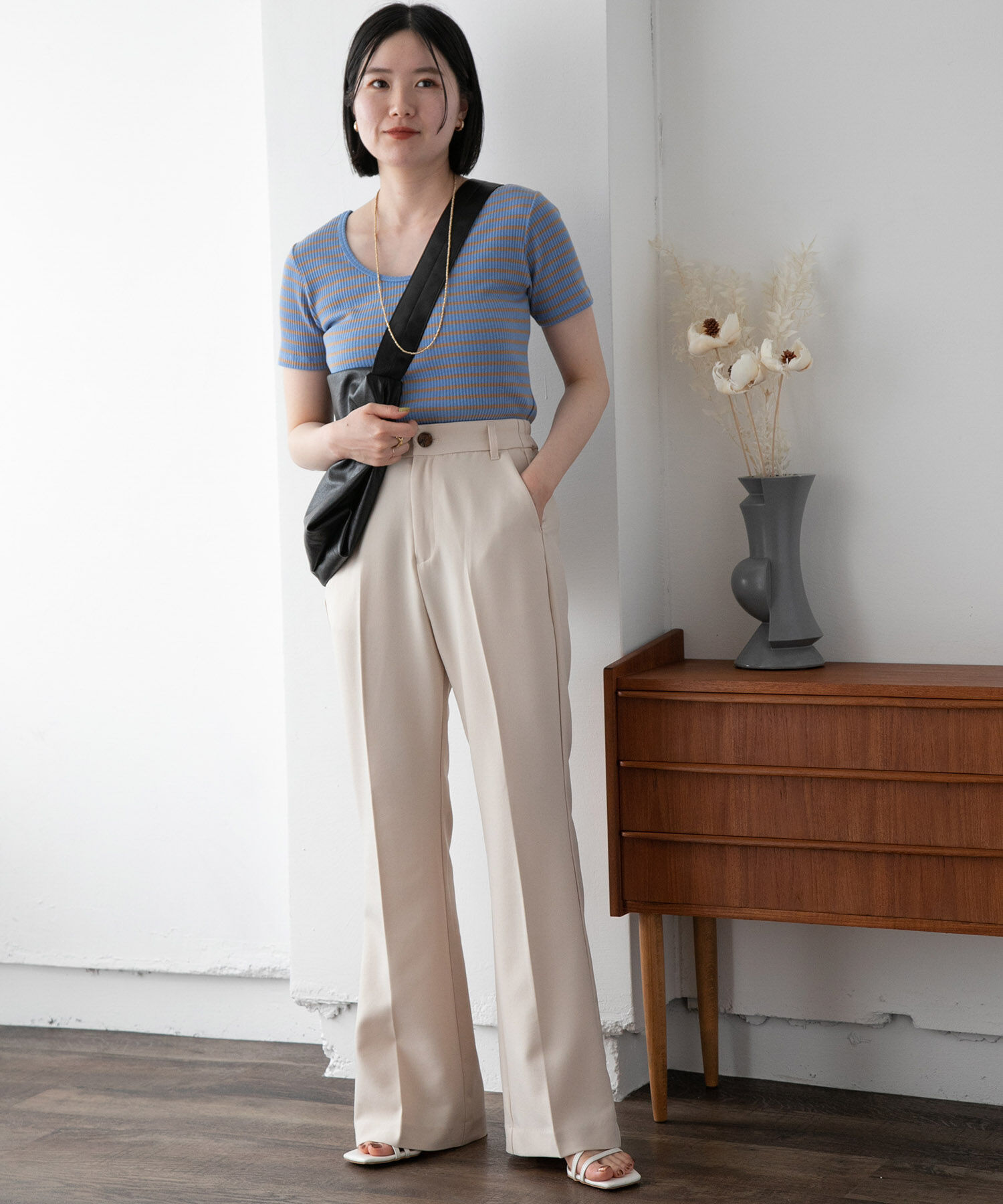 vis-a-vis「【WEB限定】【洗える】フレアパンツ」|スラックス|