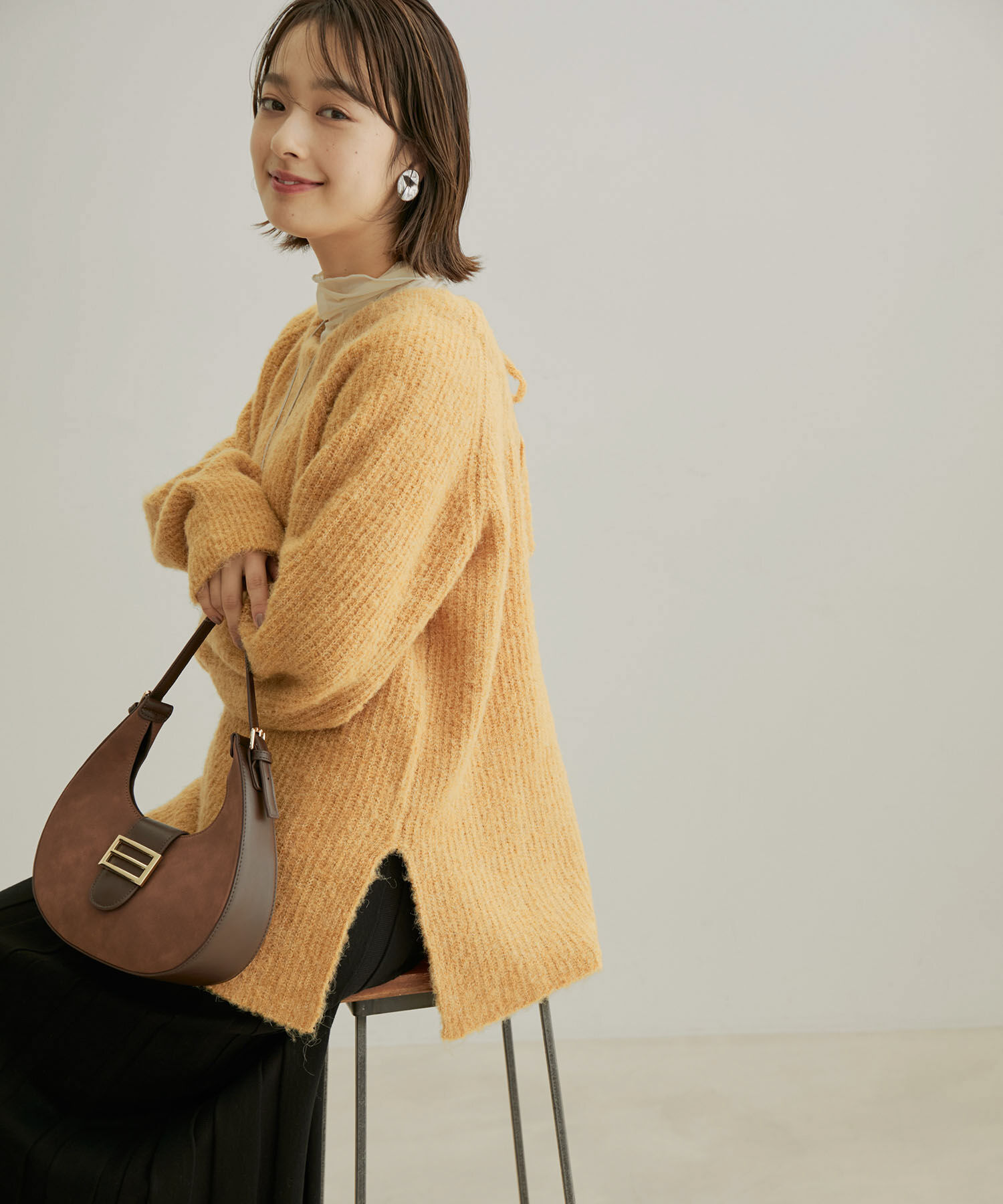 VIS「バックリボンルーズニット」|ニット・セーター|