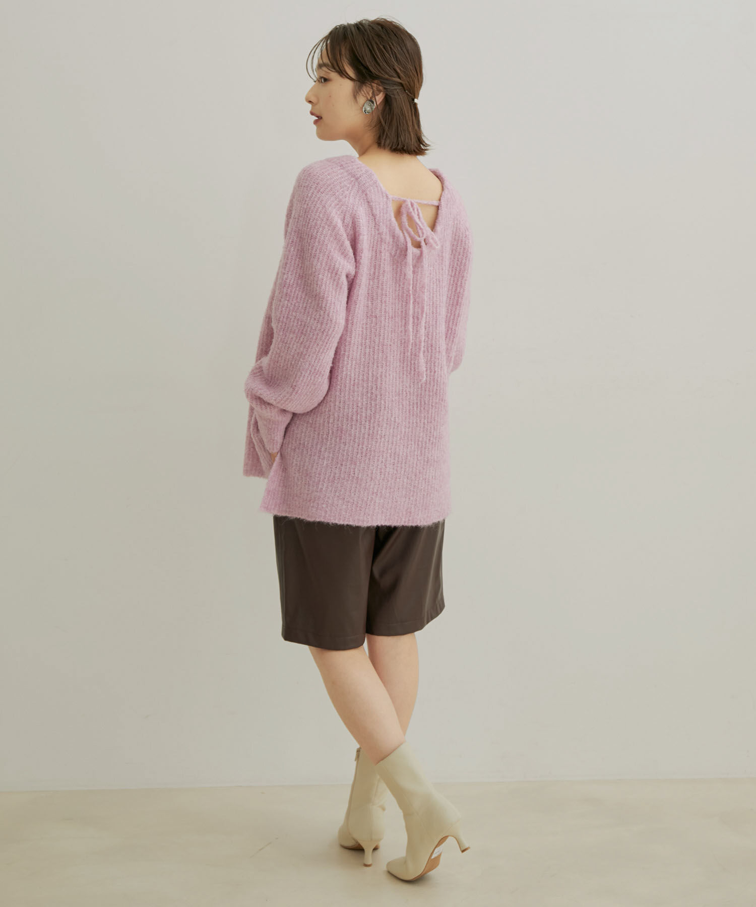 VIS「バックリボンルーズニット」|ニット・セーター|