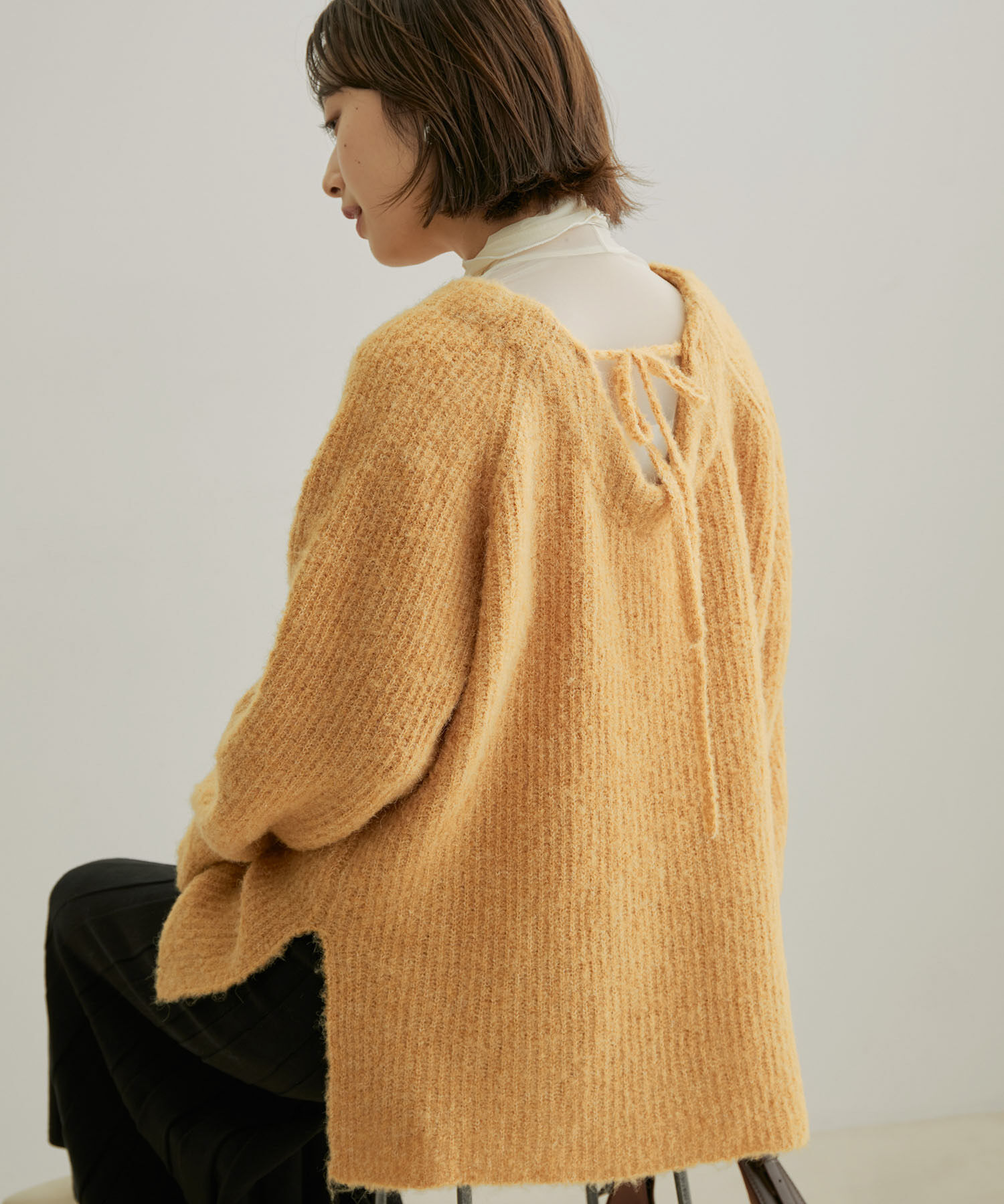 VIS「バックリボンルーズニット」|ニット・セーター|