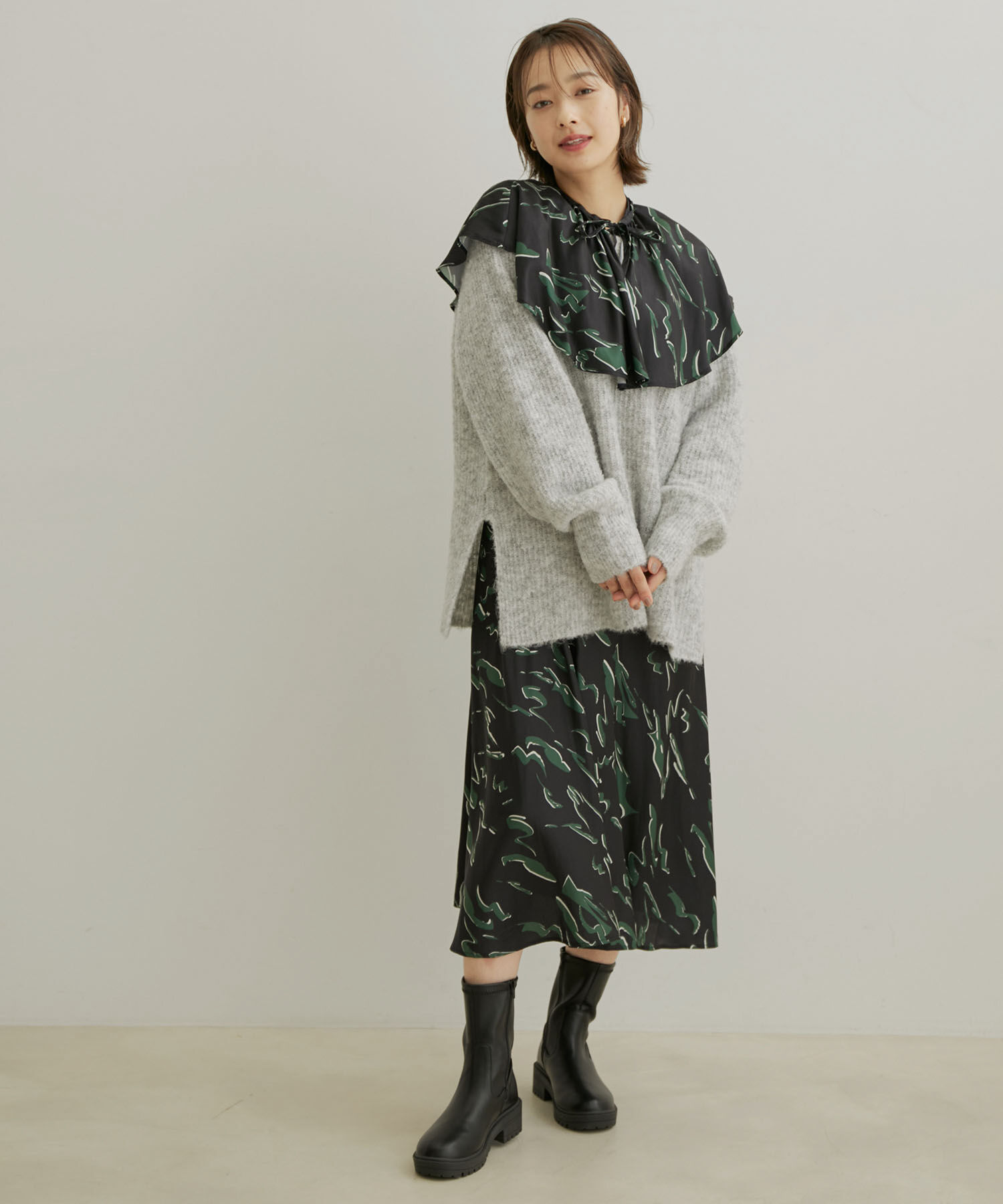 VIS「バックリボンルーズニット」|ニット・セーター|