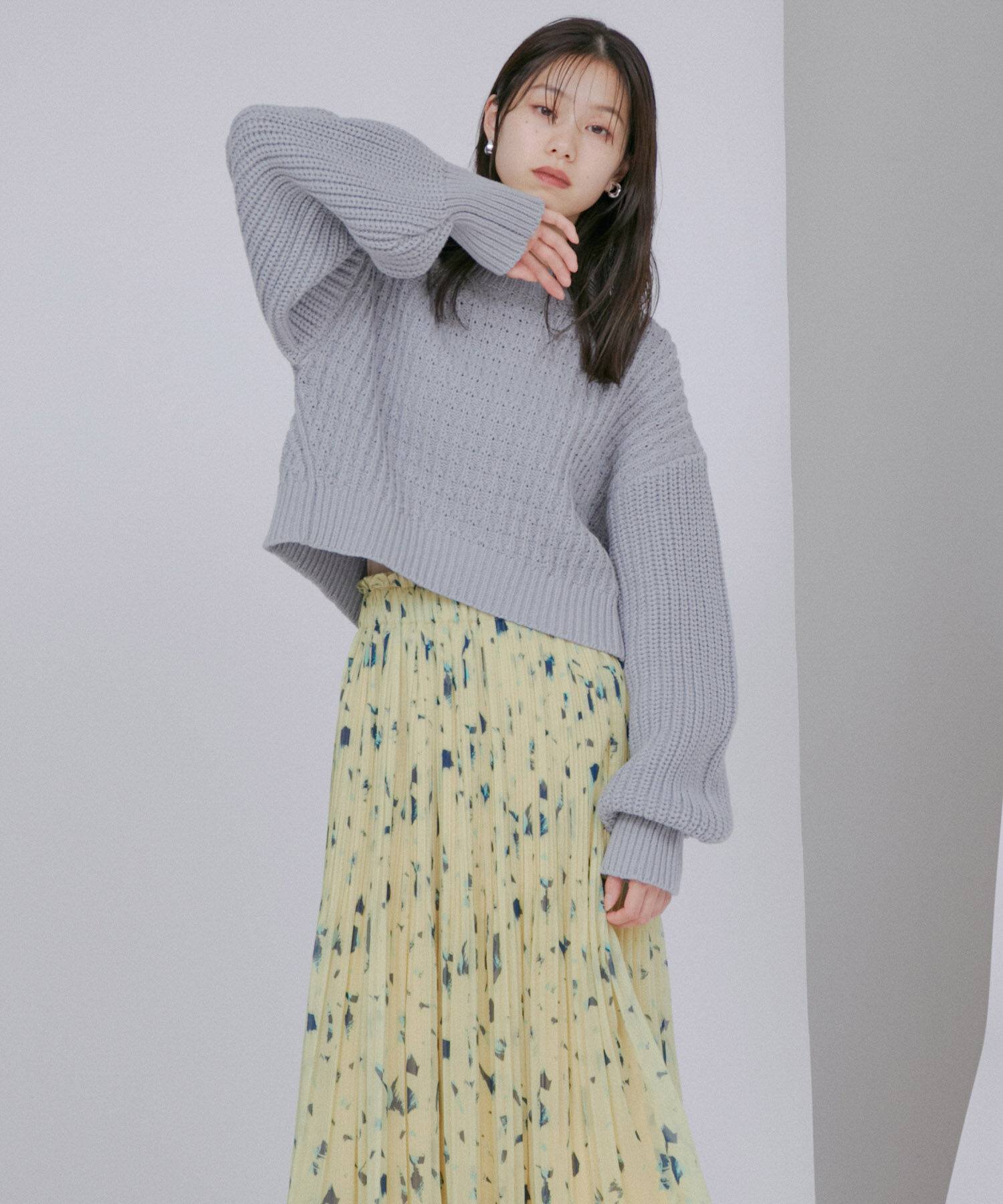 VIS「ショート丈ローゲージざっくりニット」|ニット・セーター|