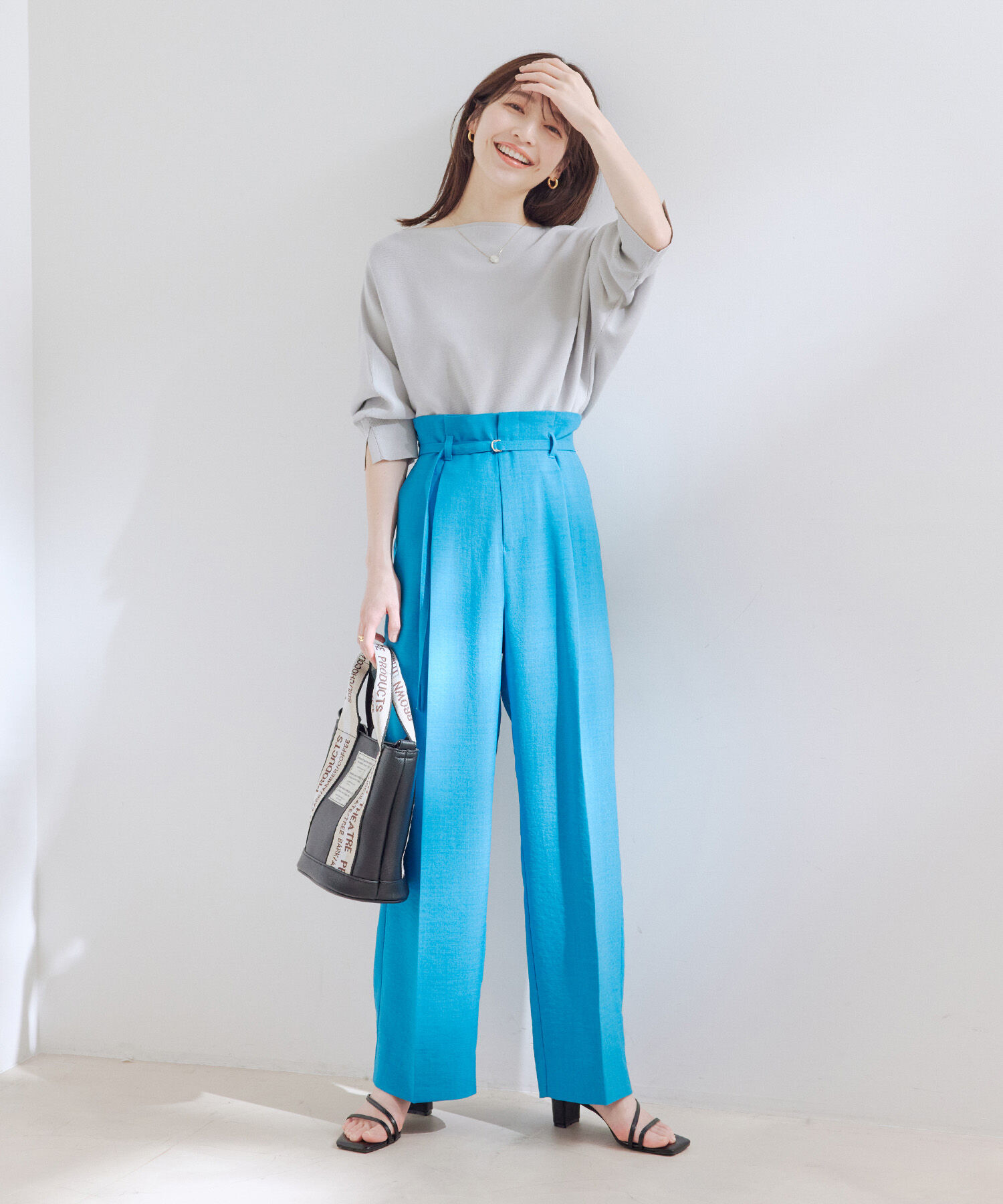 VIS「エコベロドルマン七分袖ニット」|ニット・セーター|