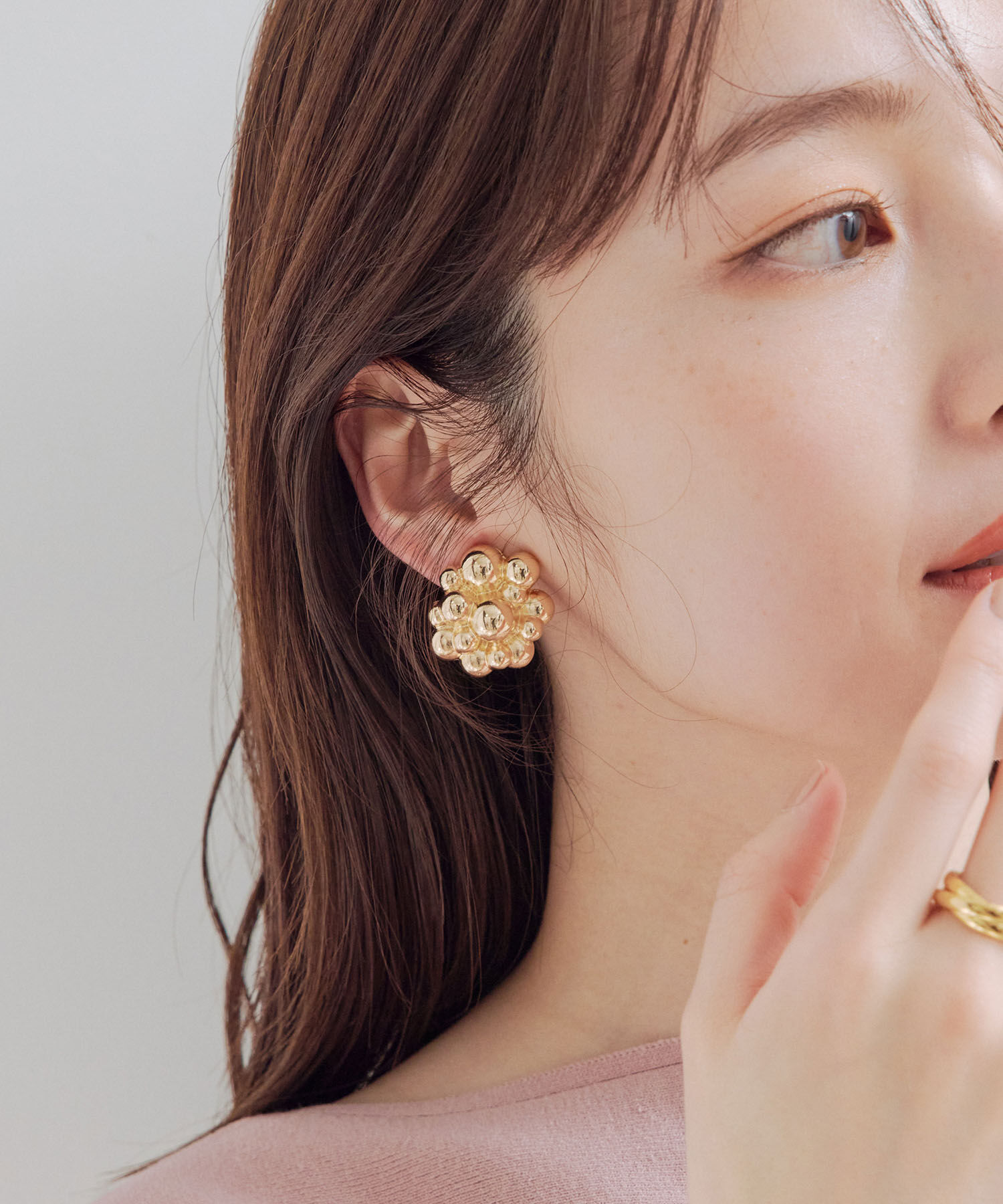 VIS「つぶつぶメタルイヤリング」|イヤリング|