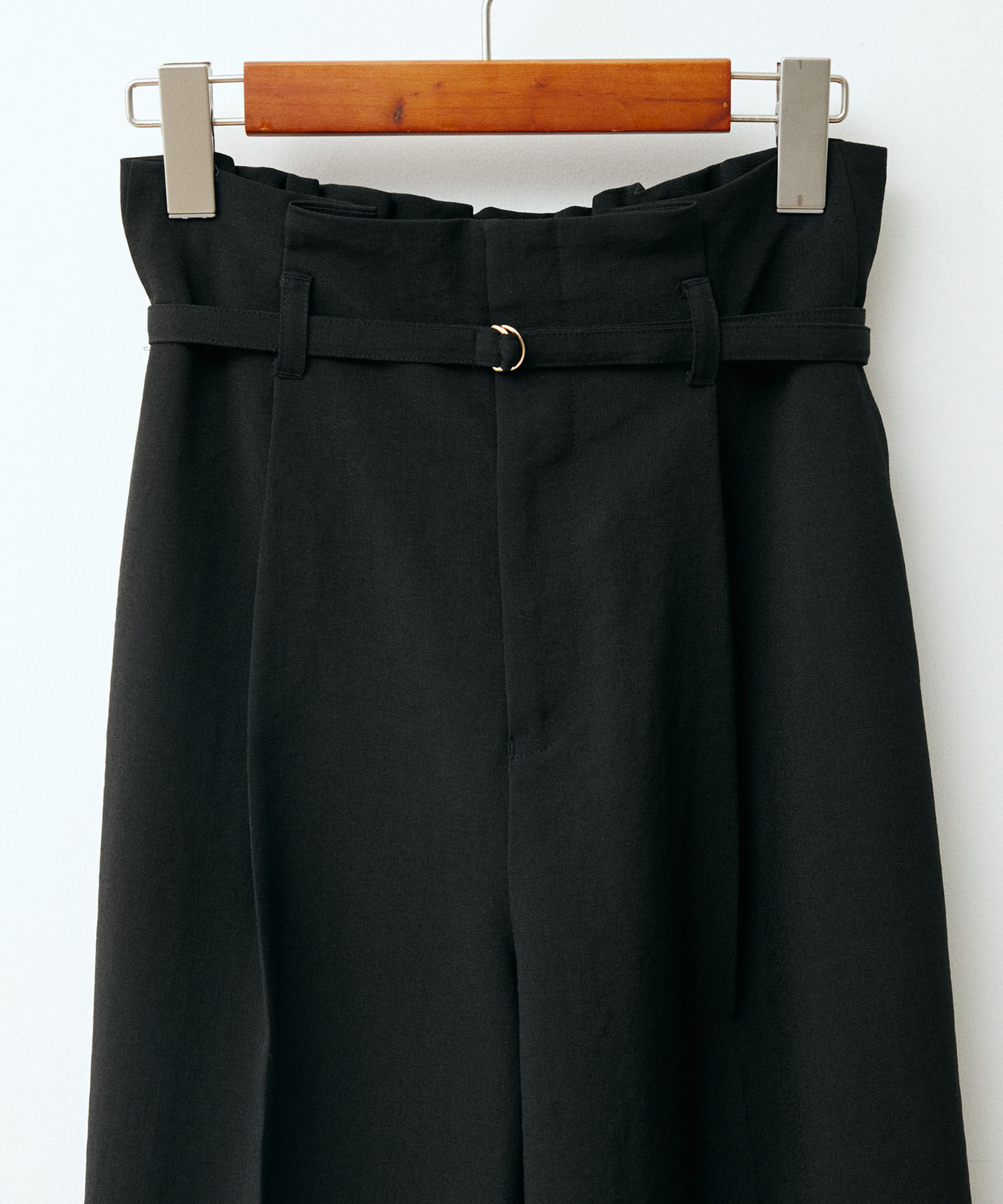 VIS「【接触冷感・洗える】美easy Dカンベルト付きワイドパンツ【セットアップ対応】」|スラックス|