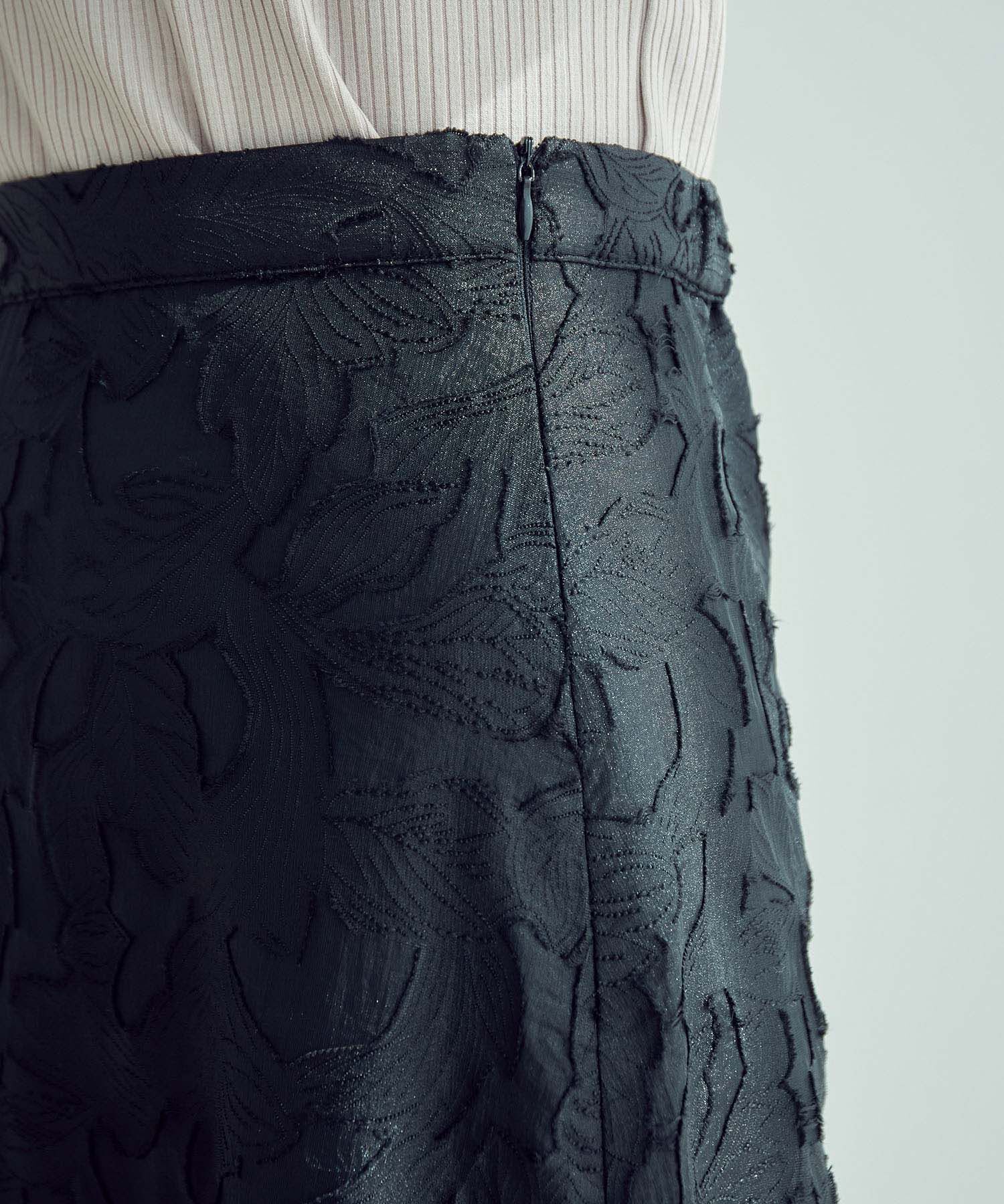 vis-a-vis「【WEB限定】フラワージャガードレースフレアスカート」|スカート|