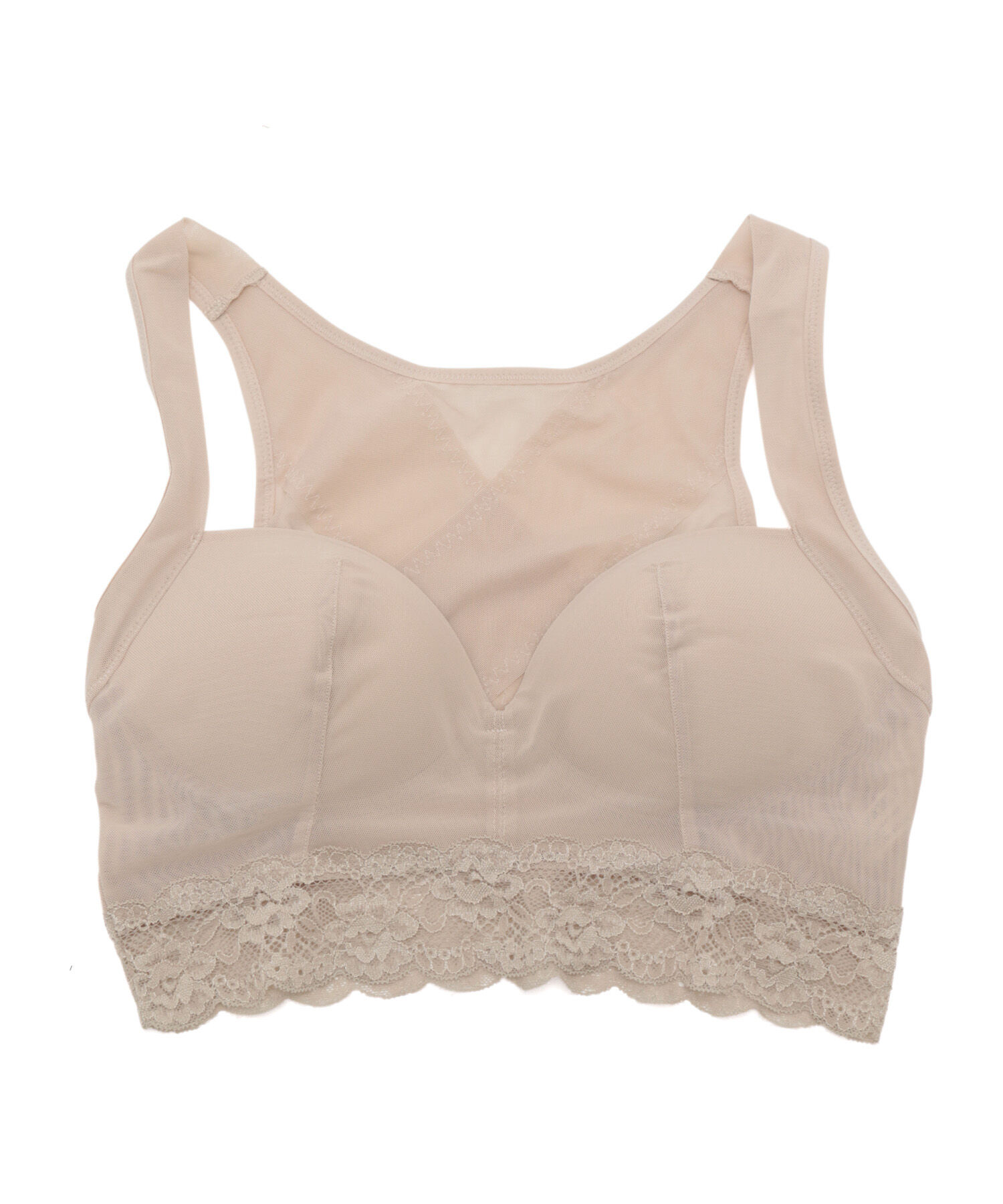 VIS「【WEB限定】【HAKUTORIKO】ノンワイヤーサポートブラクロス」|インナー|グレー系(09)