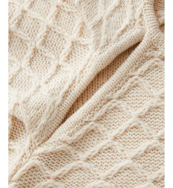 VIS「【洗える】クロスジャガードデザインニットワンピース」|ワンピース|