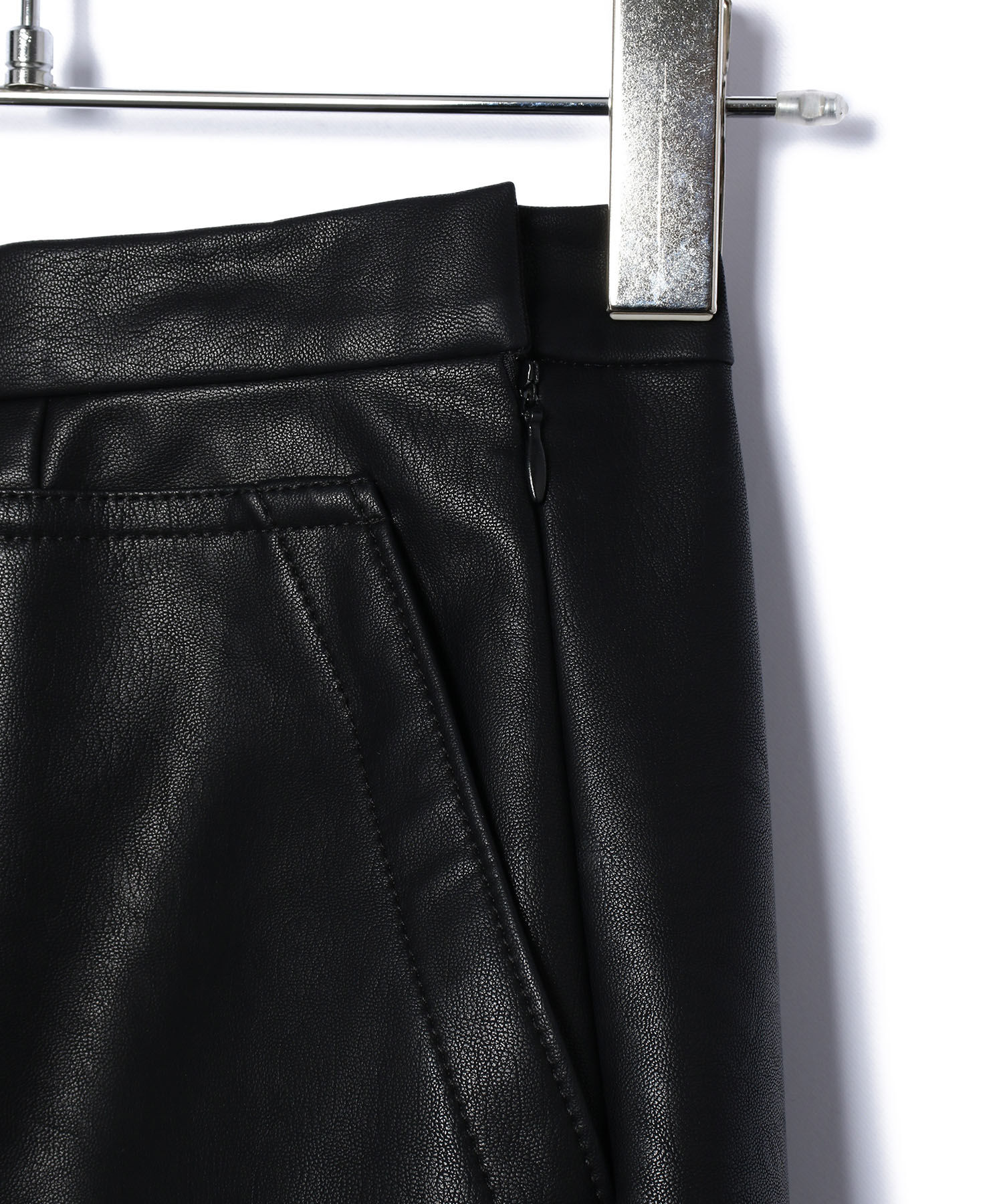 VIS「ヴィンテージライク合皮ミニスカート」|スカート|