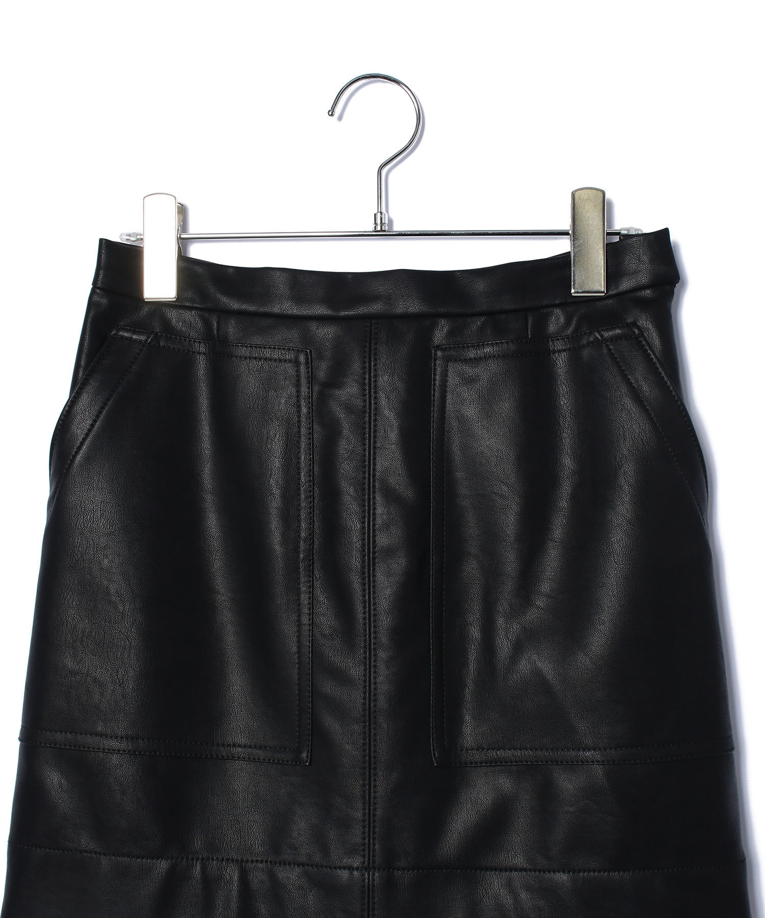 VIS「ヴィンテージライク合皮ミニスカート」|スカート|