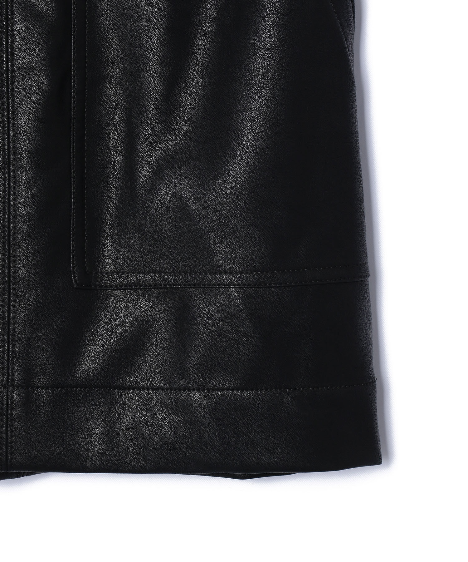 VIS「ヴィンテージライク合皮ミニスカート」|スカート|