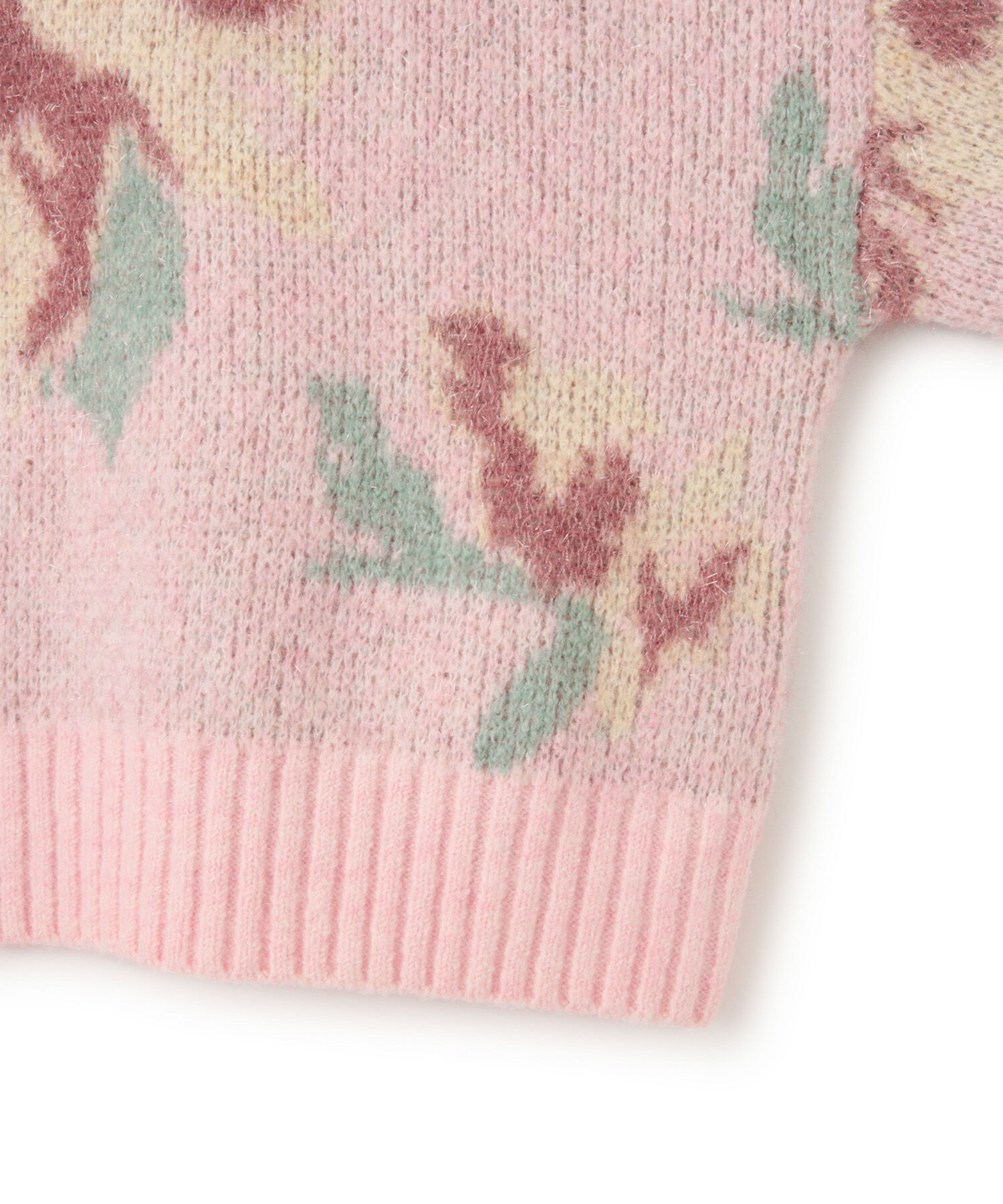 VIS「フラワージャガードニットプルオーバー」|ニット・セーター|