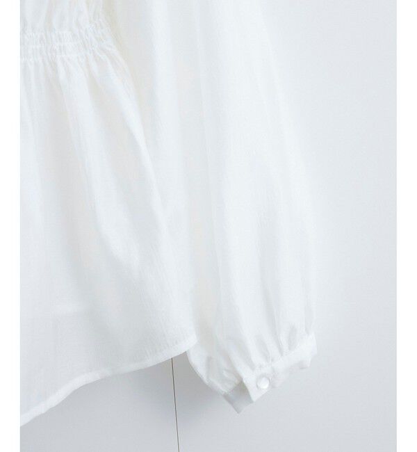 VIS「【洗える】シャーリングブラウス」|シャツ・ブラウス|