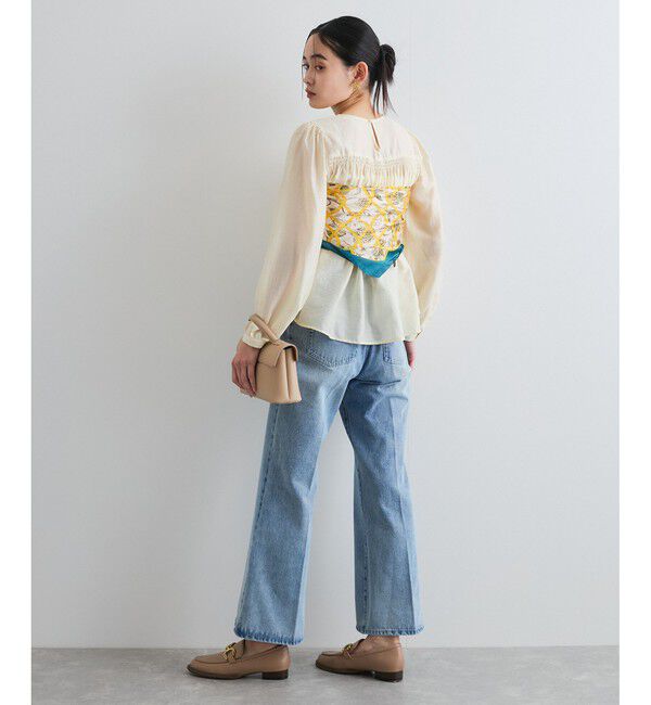 VIS「【洗える】シャーリングブラウス」|シャツ・ブラウス|