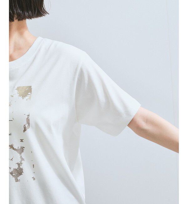 VIS「【接触冷感】箔グラフィックアートTシャツ」|Tシャツ・カットソー|