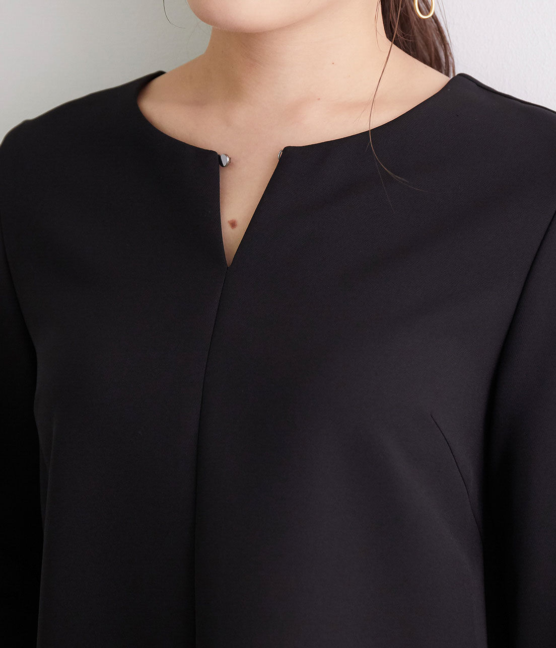 Rope&rsquo;Picnic「【360&deg;ウルトラストレッチ】【セットアップ対応】フロントホックブラウス」|シャツ・ブラウス|