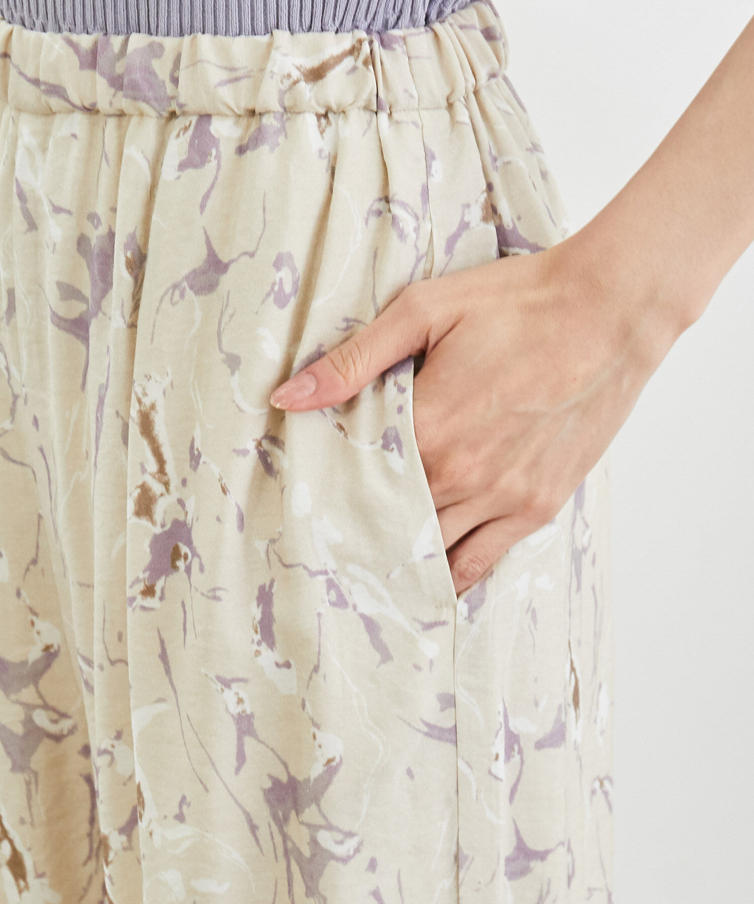 Rope&rsquo;Picnic「マーブルガラシアースリットパンツ」|その他|