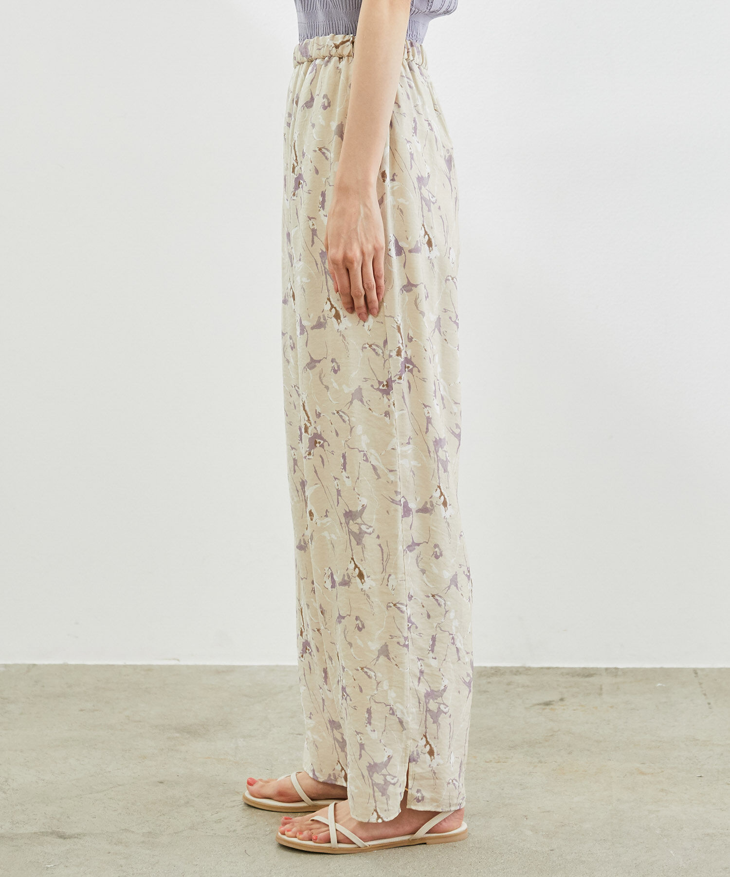 Rope&rsquo;Picnic「マーブルガラシアースリットパンツ」|その他|