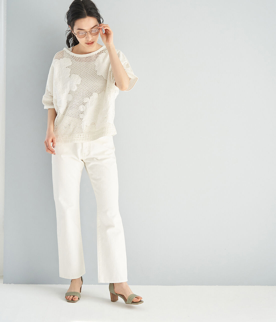 Rope&rsquo;Picnic「【emur】ストレートデニムパンツ」|デニム|