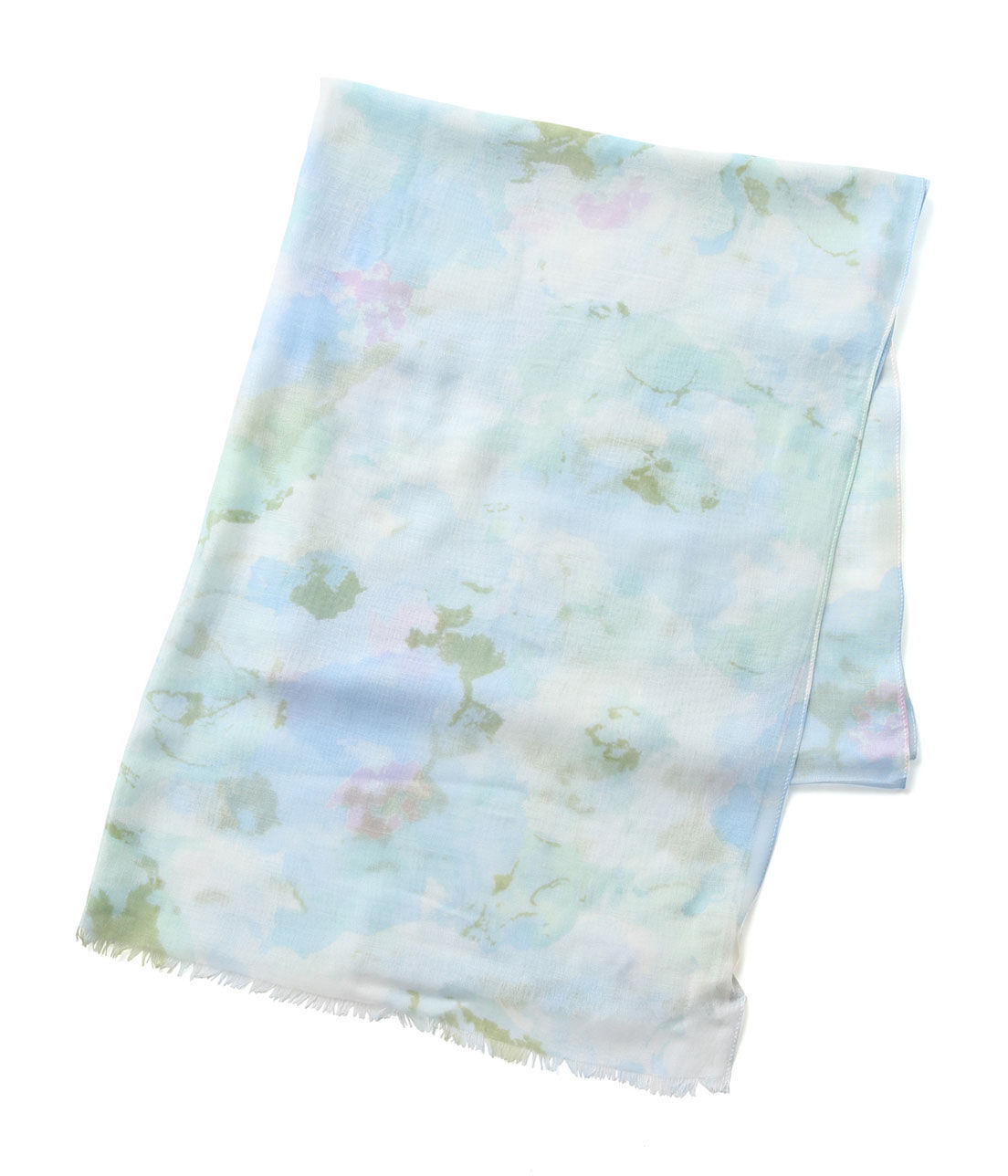 ROPE PICNIC PASSAGE「クラウドフラワープリントストール」|ストール|ブルー系(45)