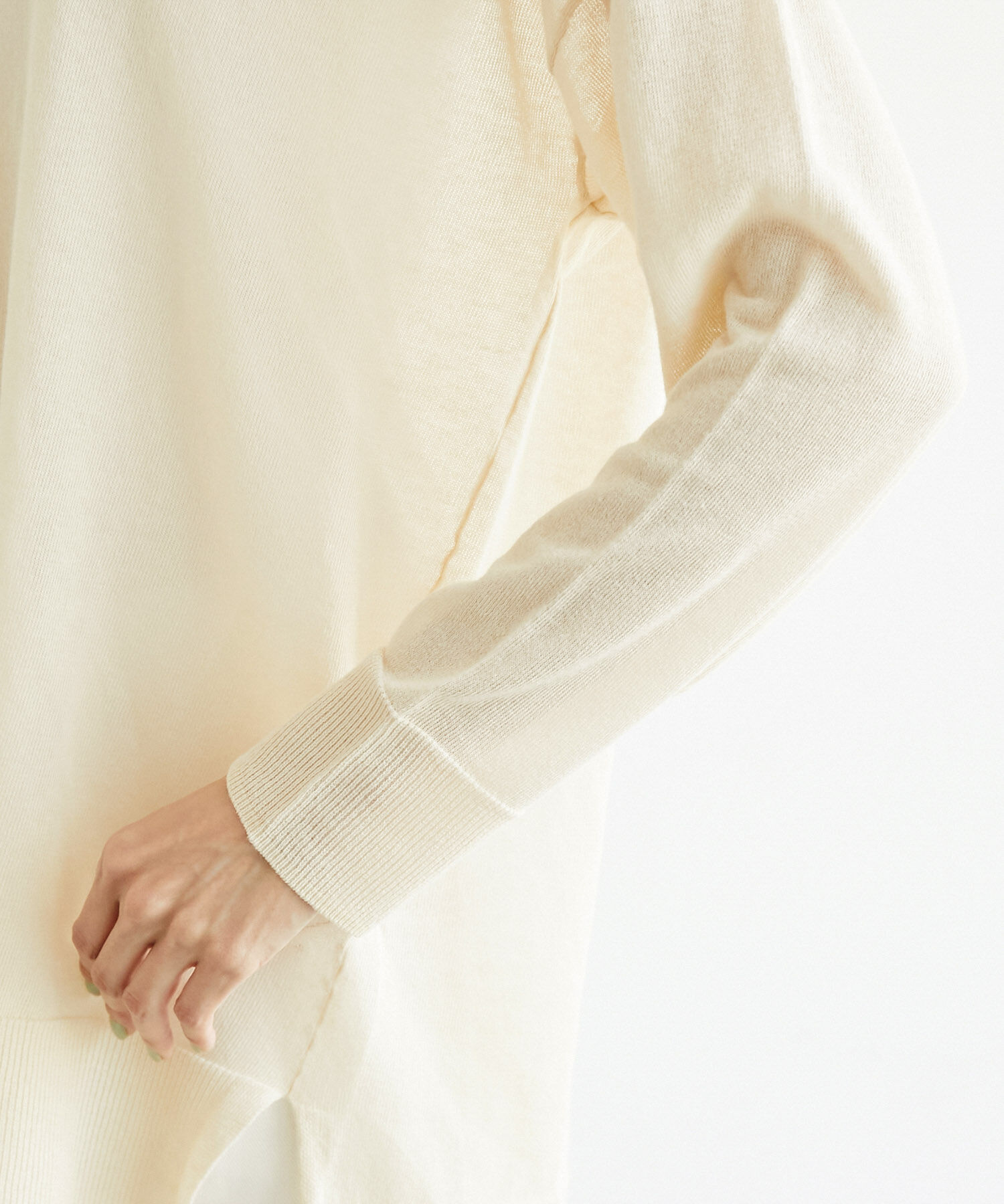 Rope&rsquo;Picnic「センターシームシアーニットチュニック」|ニット・セーター|