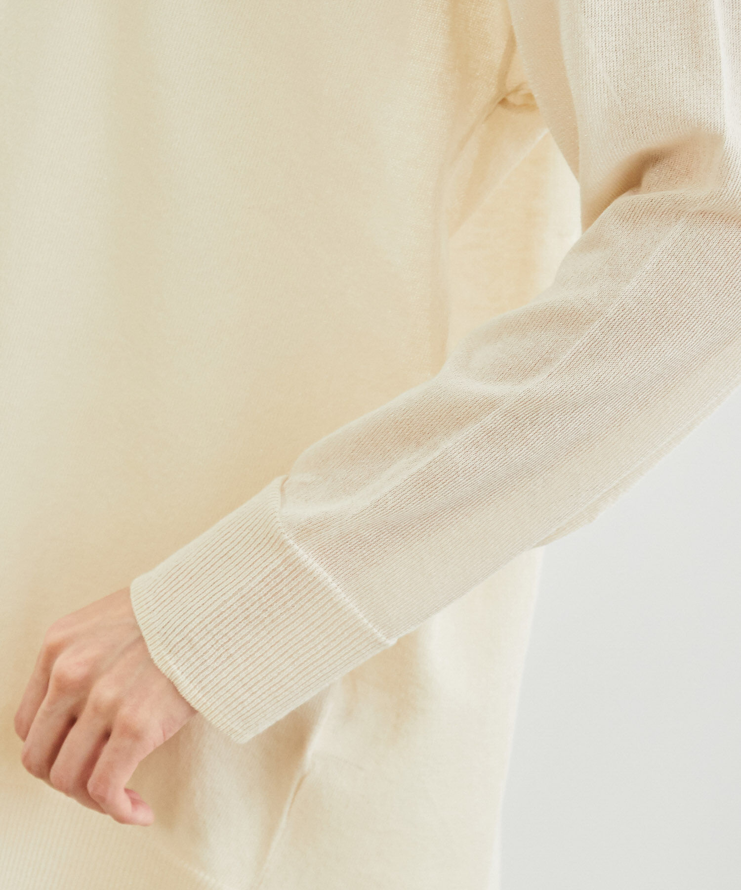 Rope&rsquo;Picnic「センターシームシアーニットチュニック」|ニット・セーター|