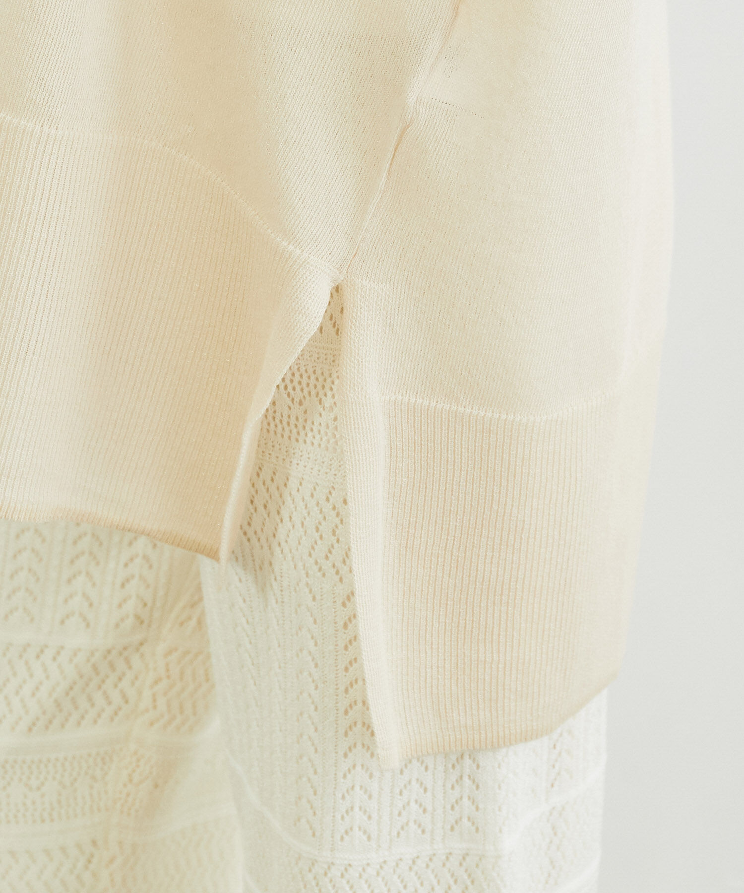 Rope&rsquo;Picnic「センターシームシアーニットチュニック」|ニット・セーター|