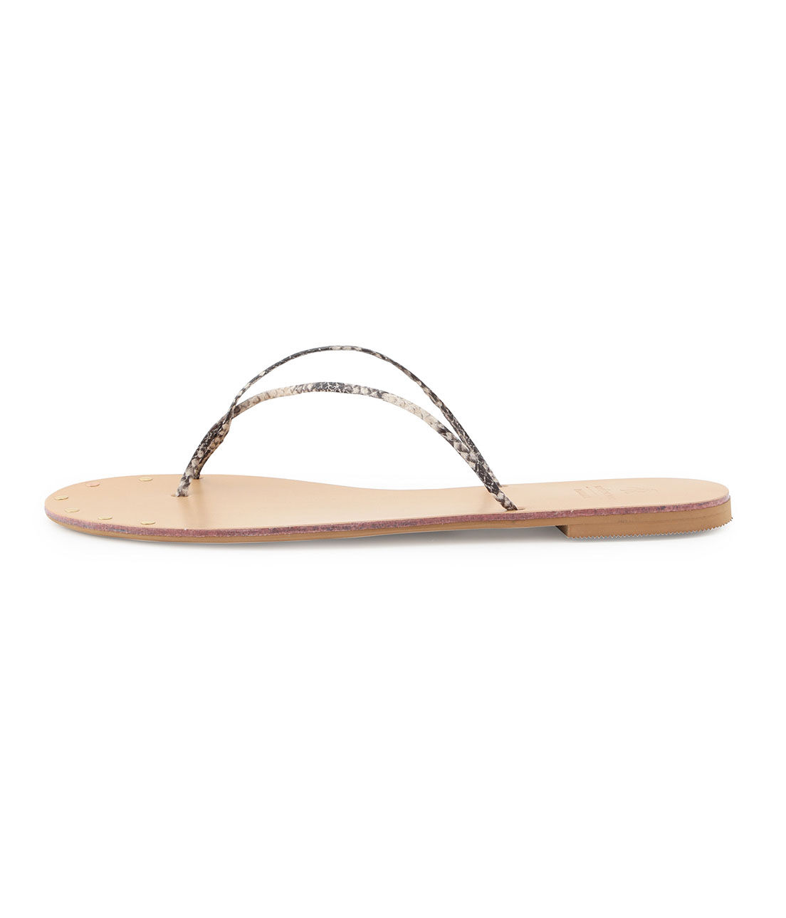 ROPE PICNIC PASSAGE「平スタッズツイストトングサンダル」|サンダル|