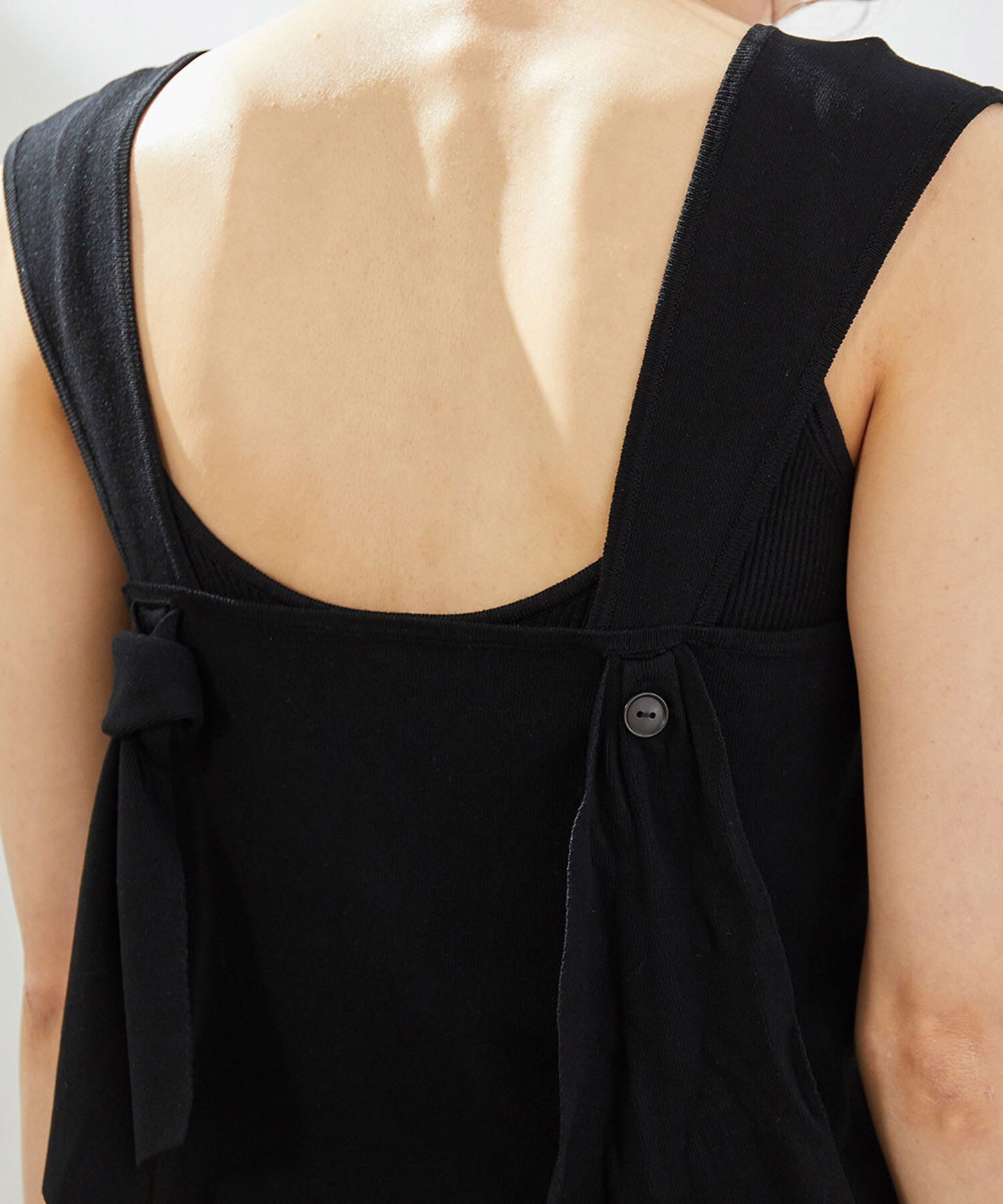 Rope&rsquo;Picnic「後ろ結びゼロスリーブプルオーバー」|ニット・セーター|