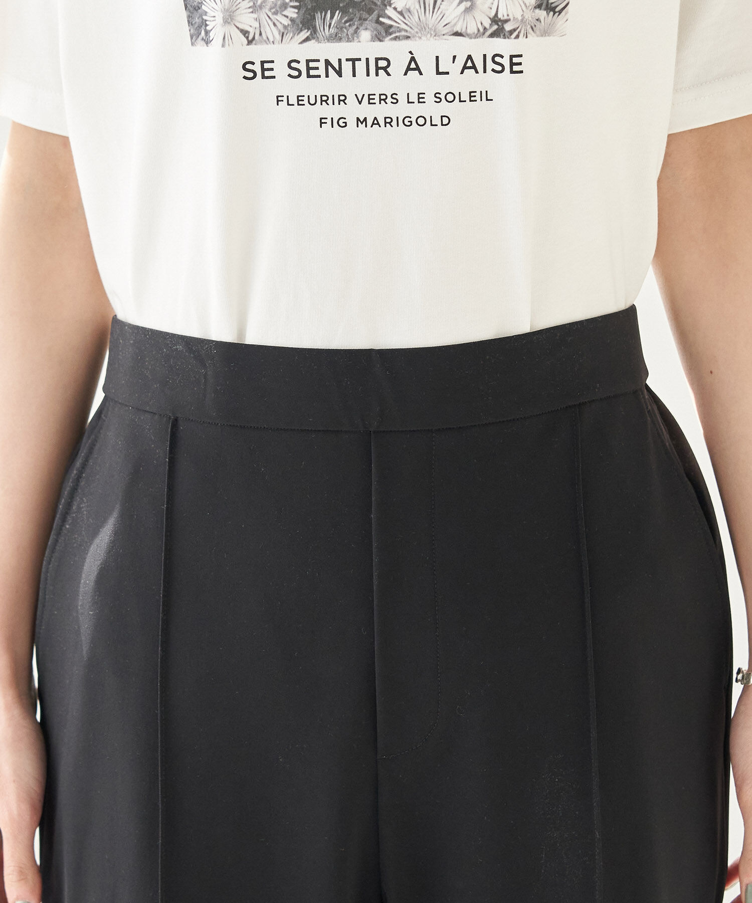 Rope&rsquo;Picnic「【ラク美】サイドジップピンタックパンツ」|その他|