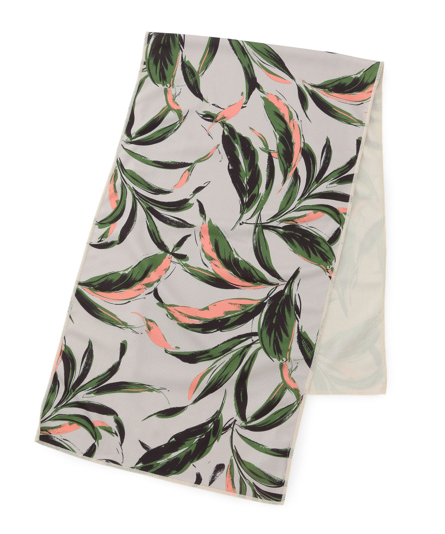 ROPE PICNIC PASSAGE「リーフ柄クールロングスカーフ」|バンダナ・スカーフ|オフホワイト(15)