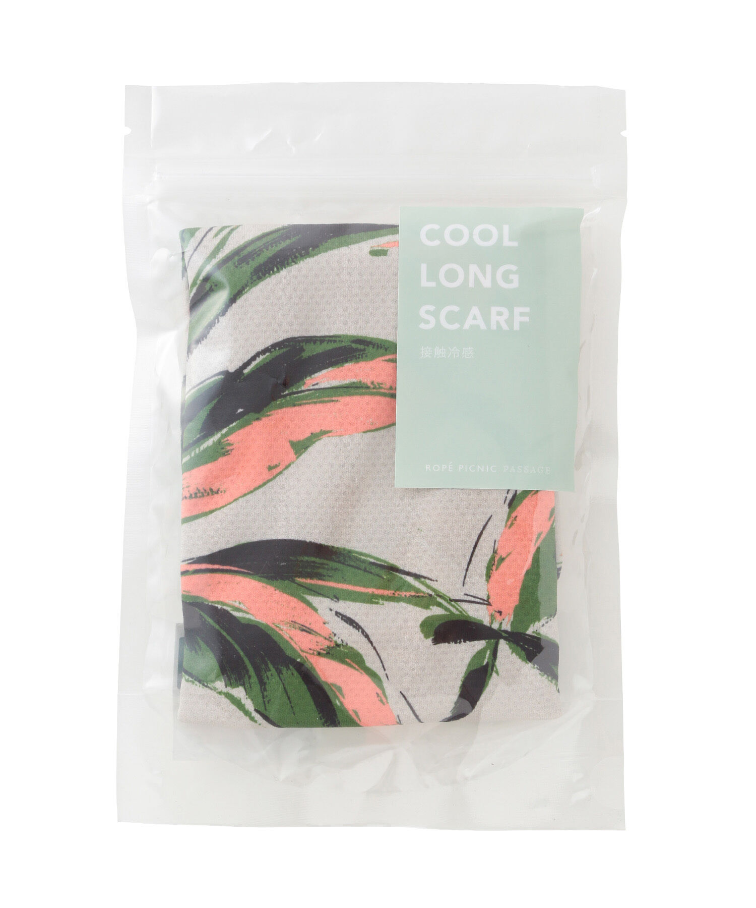 ROPE PICNIC PASSAGE「リーフ柄クールロングスカーフ」|バンダナ・スカーフ|