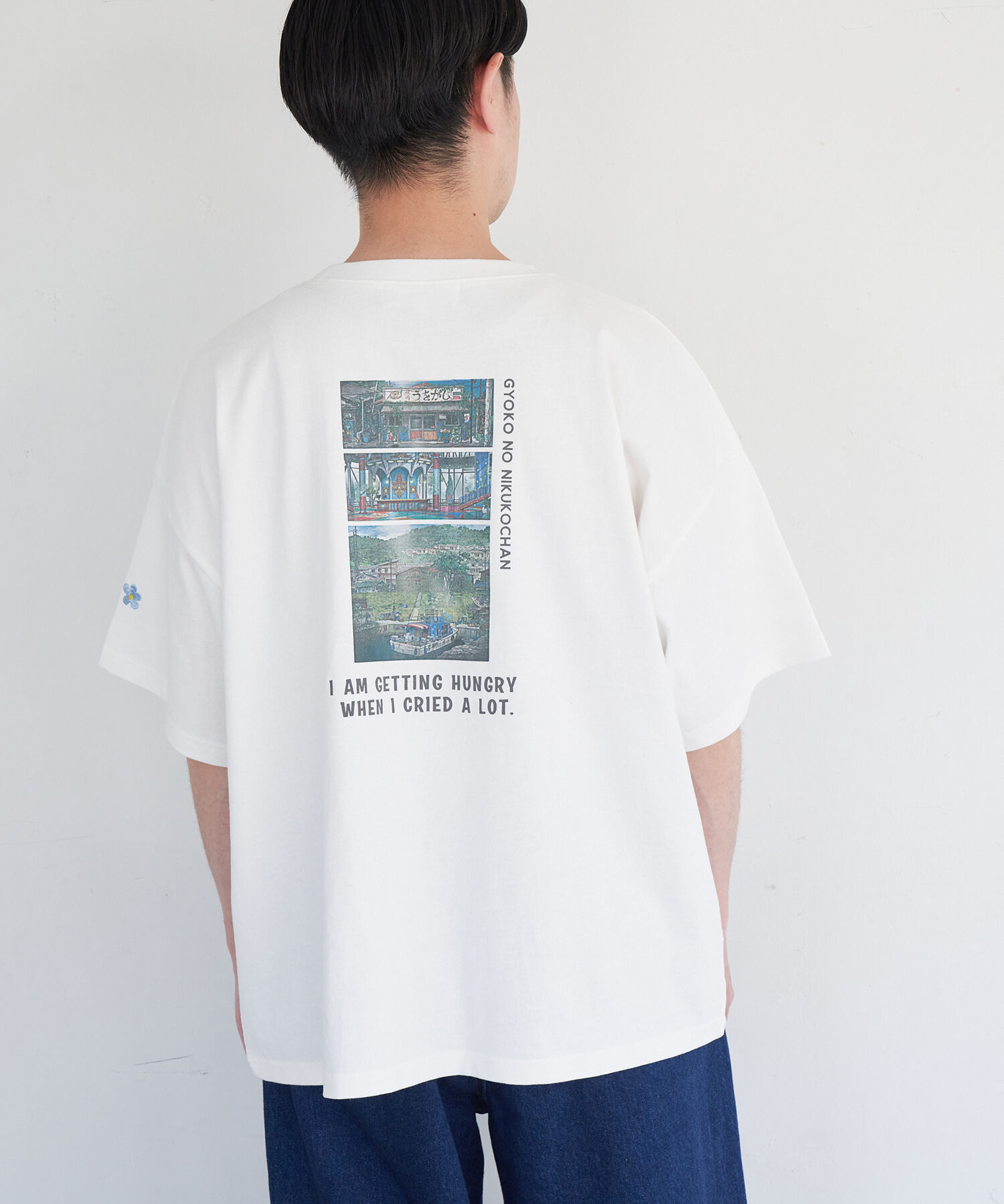 Rope&rsquo;Picnic「【漁港の肉子ちゃん&times;ROPE'PICNIC】コラボＴシャツ」|Tシャツ・カットソー|ホワイト(10)