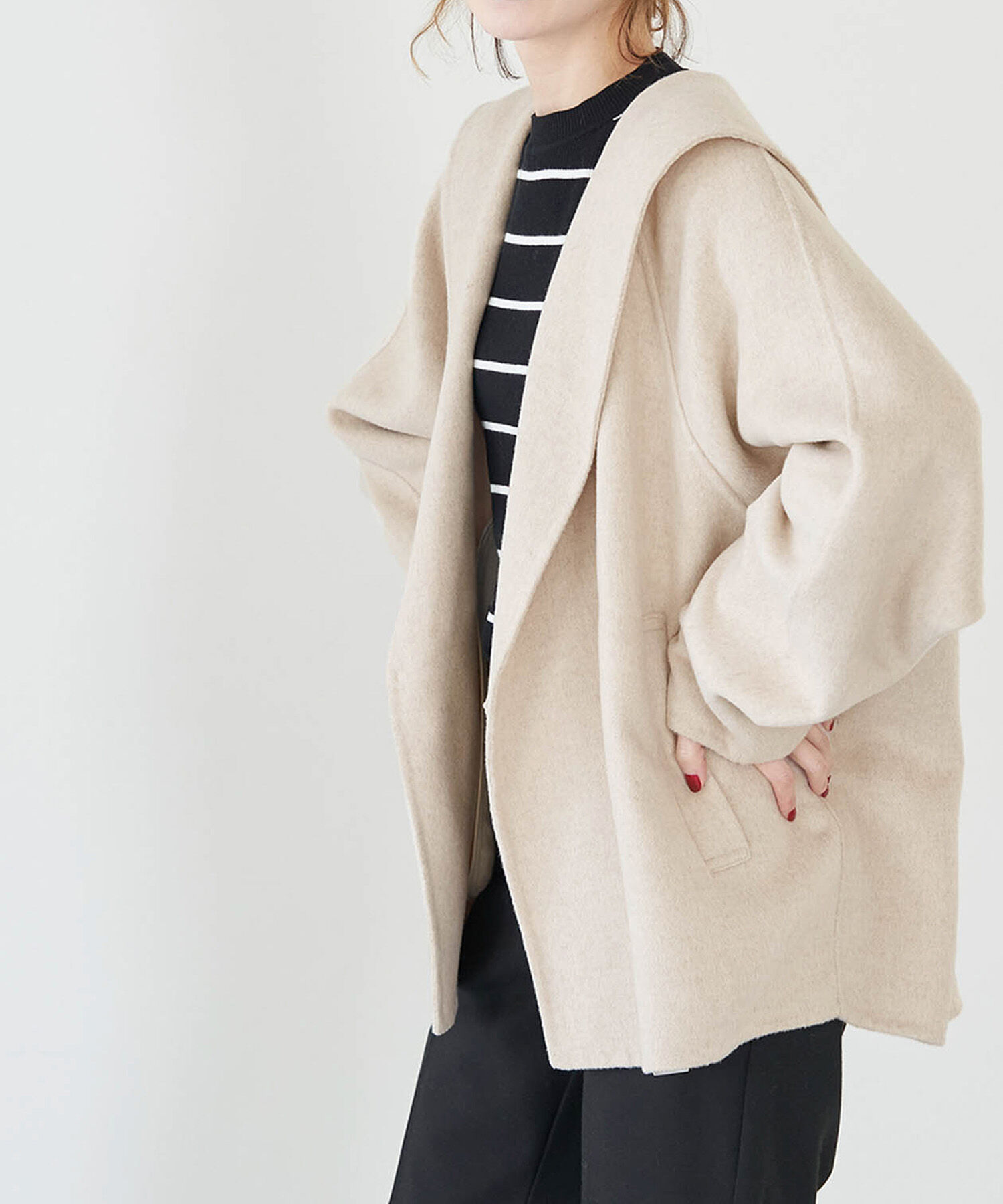 Rope&rsquo;Picnic「セーラーカラーショートコート」|その他|ベージュ(27)