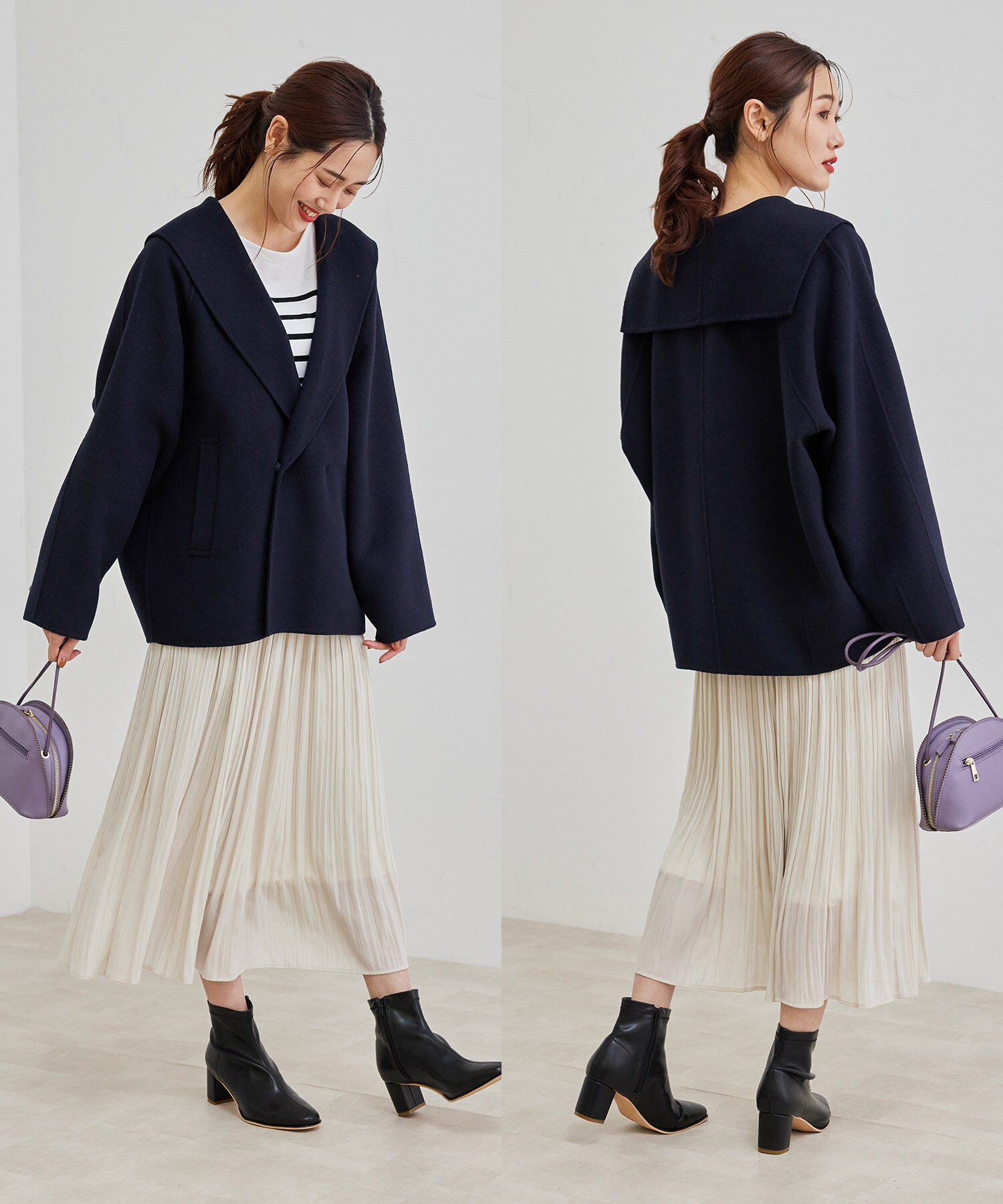 Rope&rsquo;Picnic「セーラーカラーショートコート」|その他|