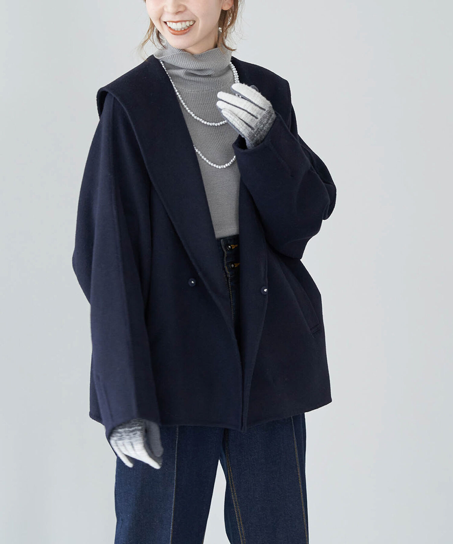 Rope&rsquo;Picnic「セーラーカラーショートコート」|その他|