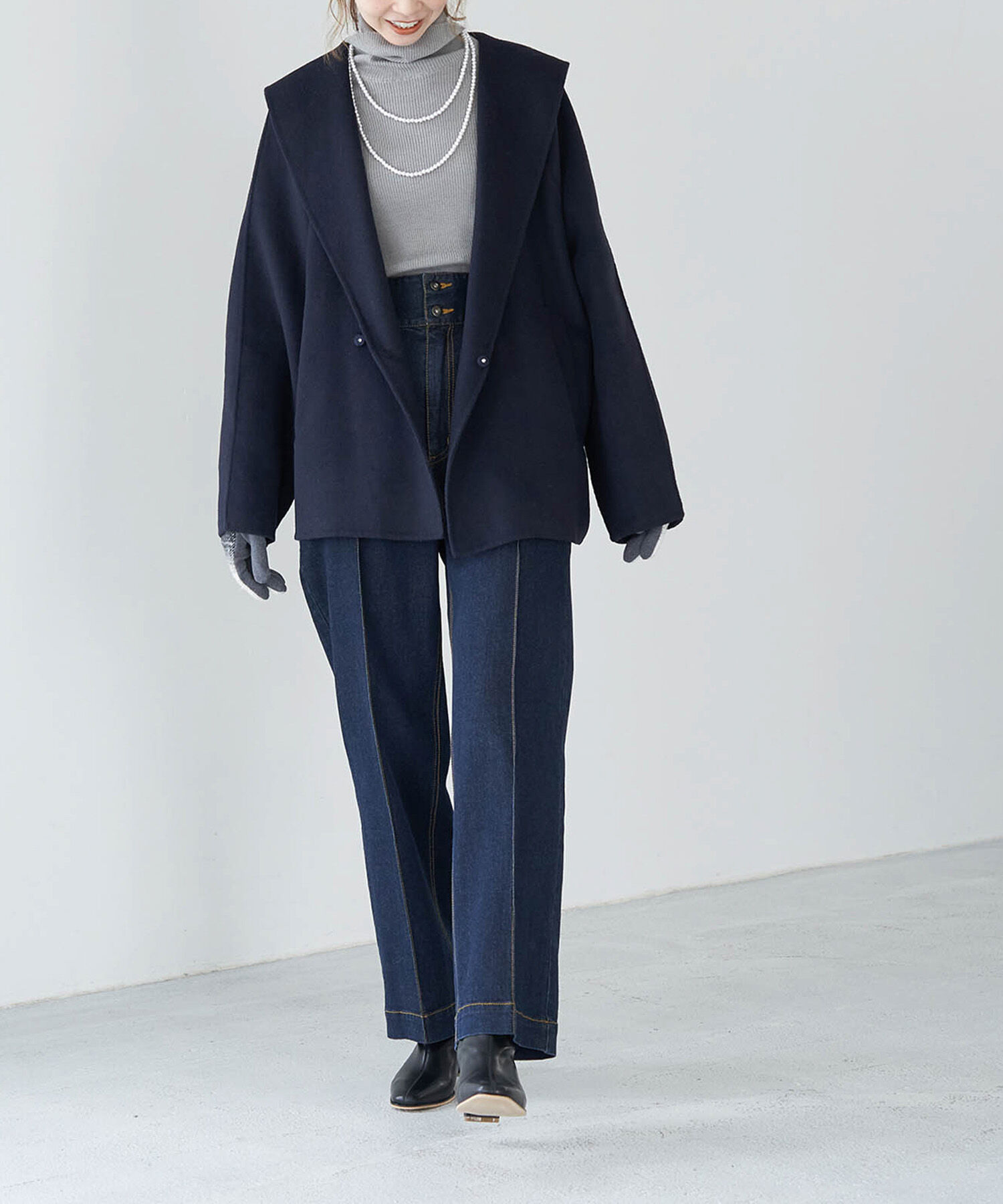 Rope&rsquo;Picnic「セーラーカラーショートコート」|その他|