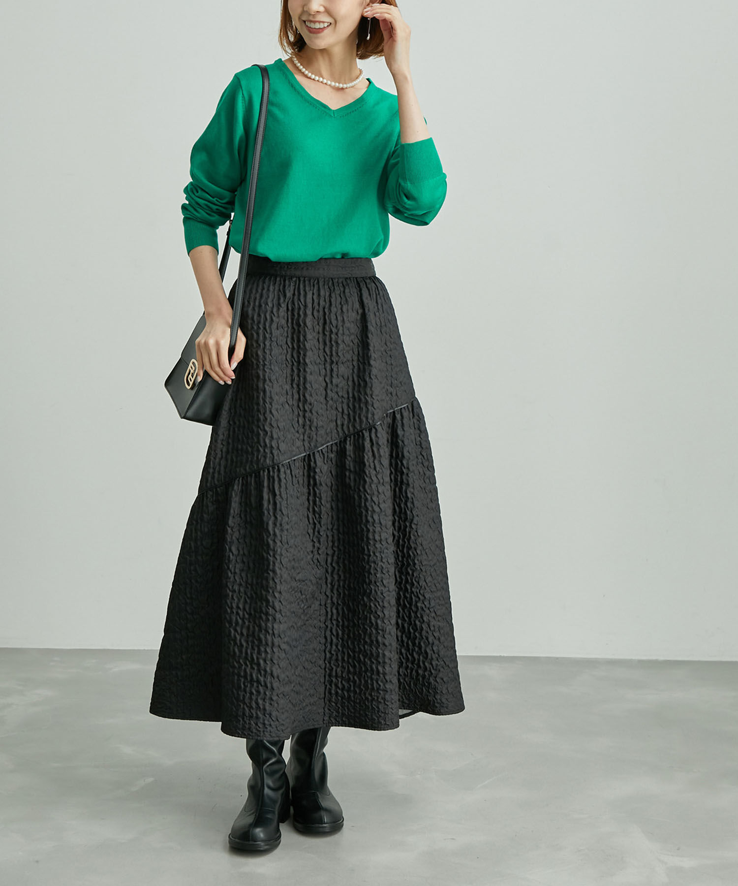 Rope&rsquo;Picnic「レース衿ニットプルオーバー」|ニット・セーター|