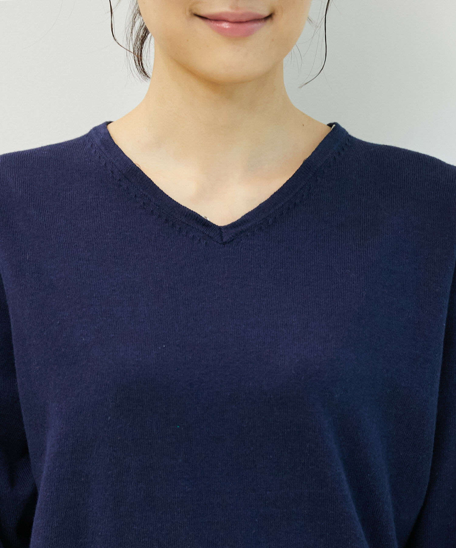 Rope&rsquo;Picnic「レース衿ニットプルオーバー」|ニット・セーター|