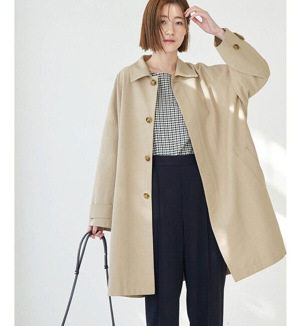 Rope&rsquo;Picnic「UVカット　ステンカラーコート」|ステンカラーコート|ベージュ