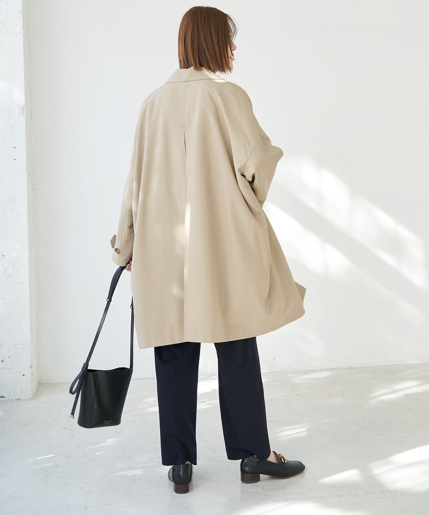 Rope&rsquo;Picnic「UVカット　ステンカラーコート」|ステンカラーコート|