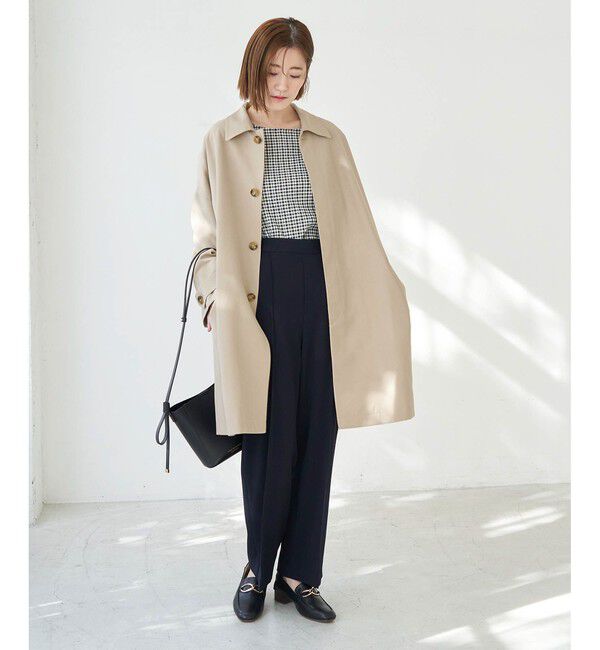 Rope&rsquo;Picnic「UVカット　ステンカラーコート」|ステンカラーコート|