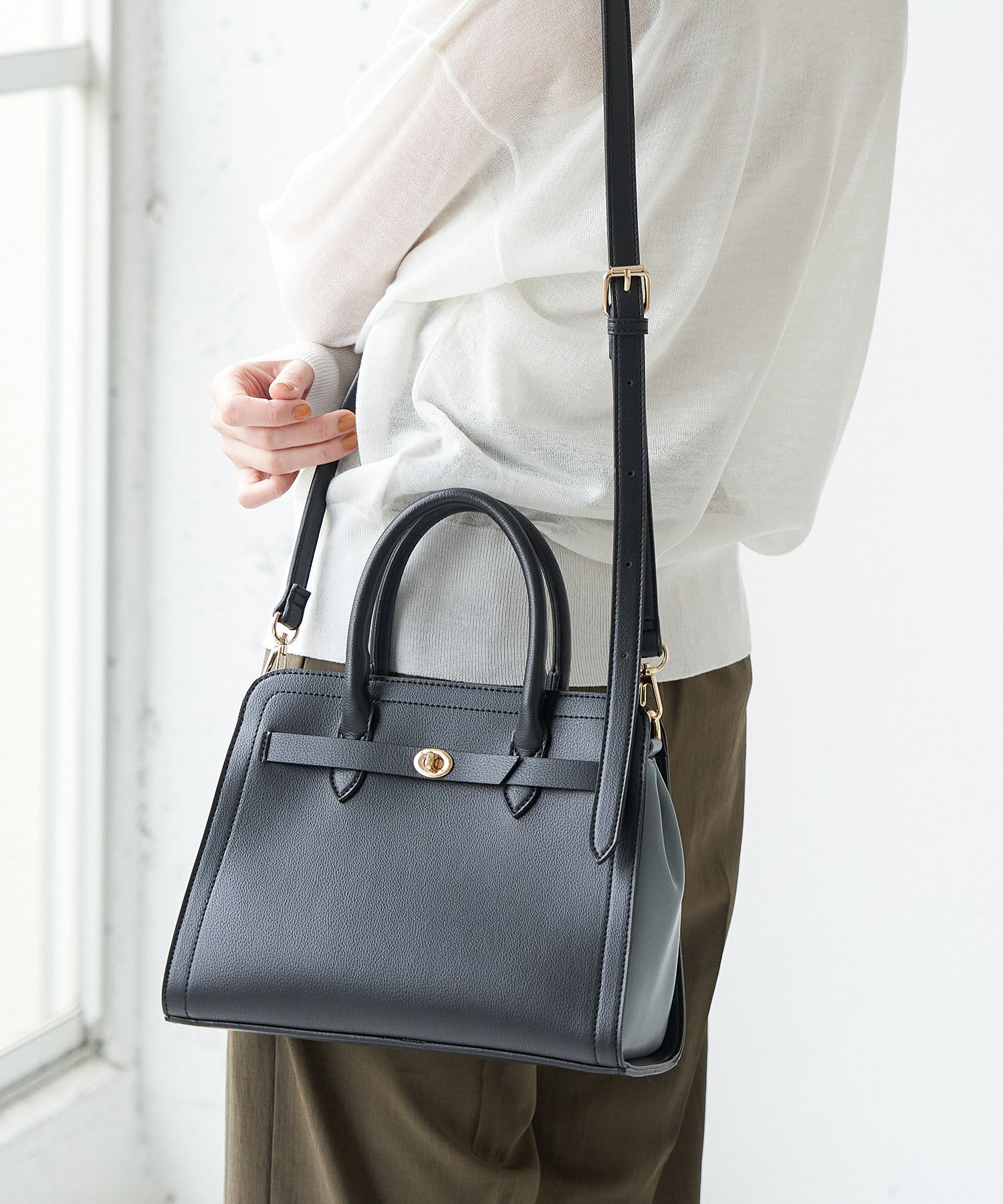 ROPE PICNIC PASSAGE「バイカラーミドルサイズトート＆ショルダーバッグ」|ショルダー・メッセンジャー|