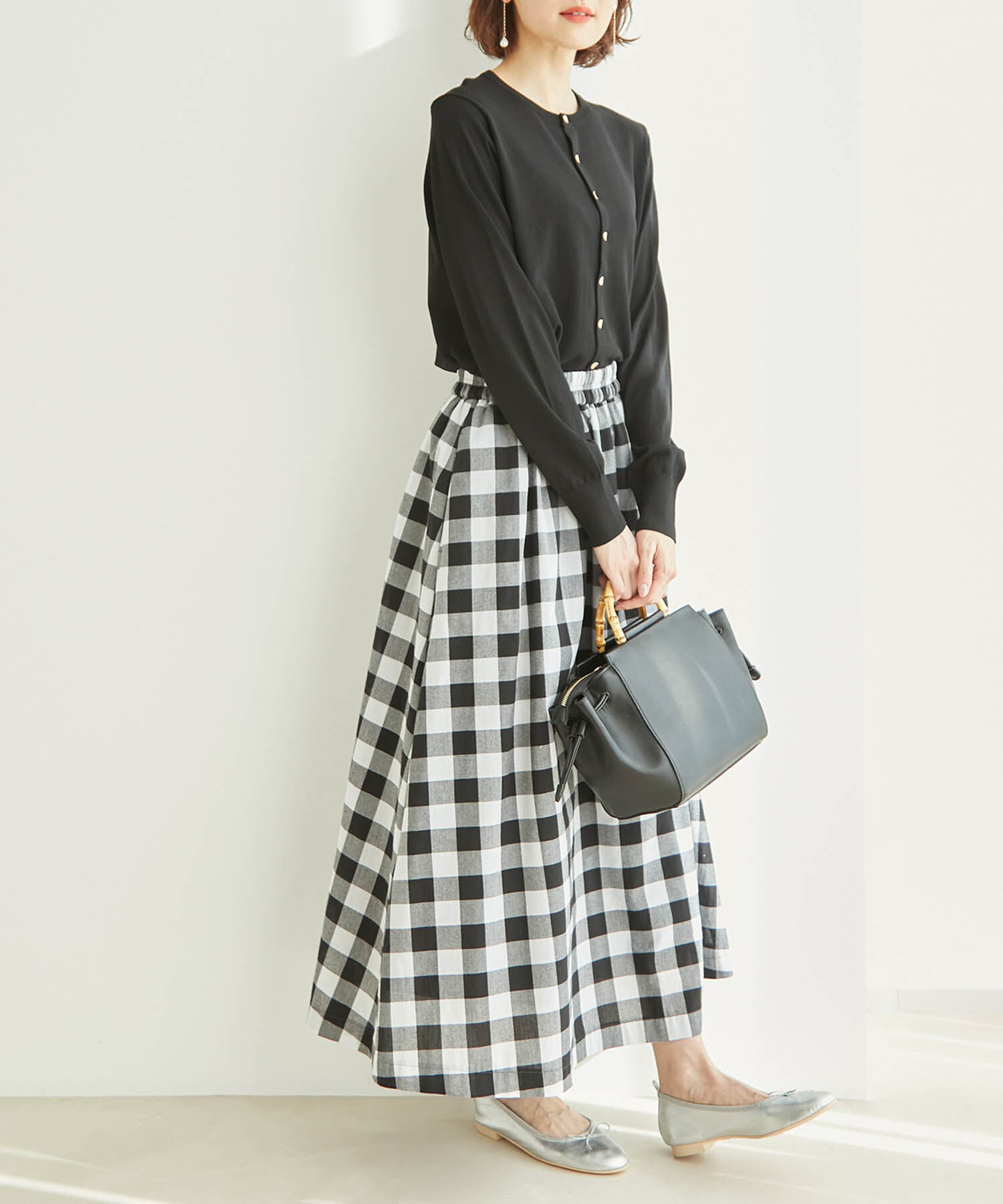 Rope&rsquo;Picnic「【WEB限定カラー:ネイビー】UVカット＆洗濯機OK/クルーネックカーディガン」|カーディガン|