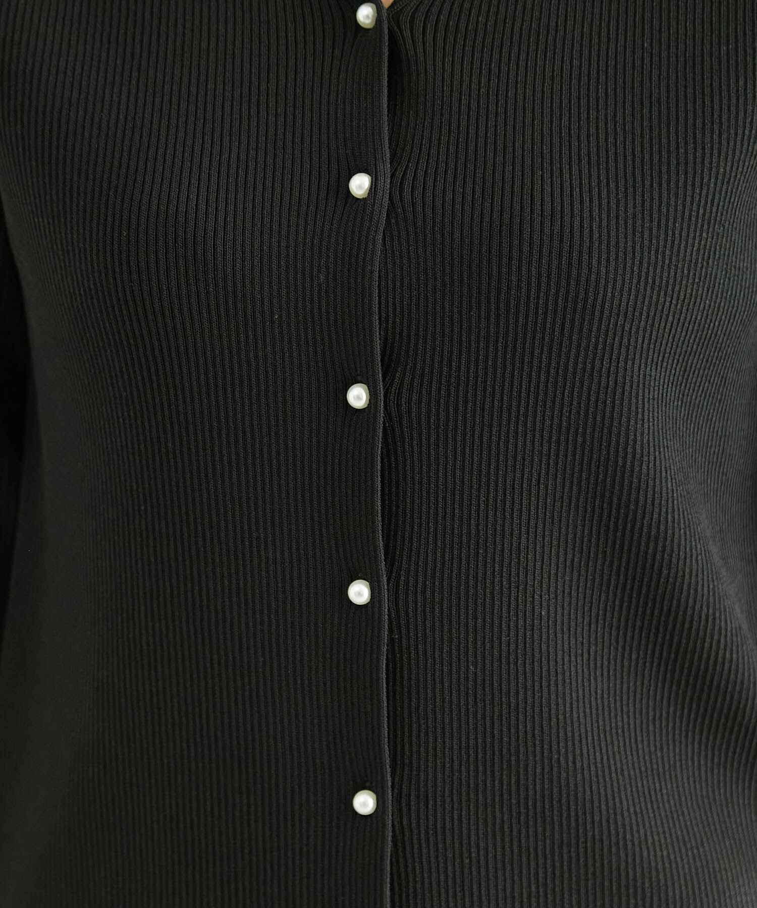 Rope&rsquo;Picnic「Beauty knit/パール釦ハーフスリーブカーディガン」|カーディガン|