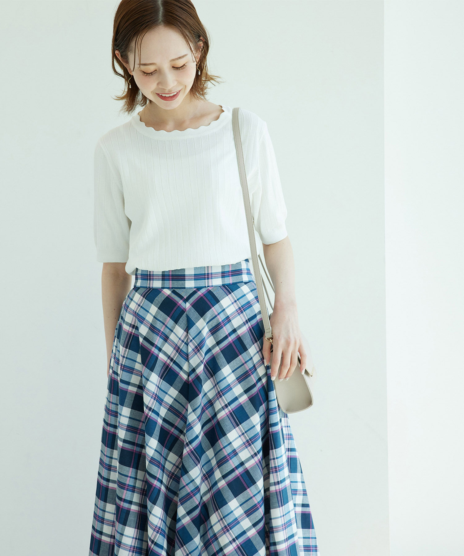 Rope&rsquo;Picnic「スカラップニットプルオーバー」|ニット・セーター|