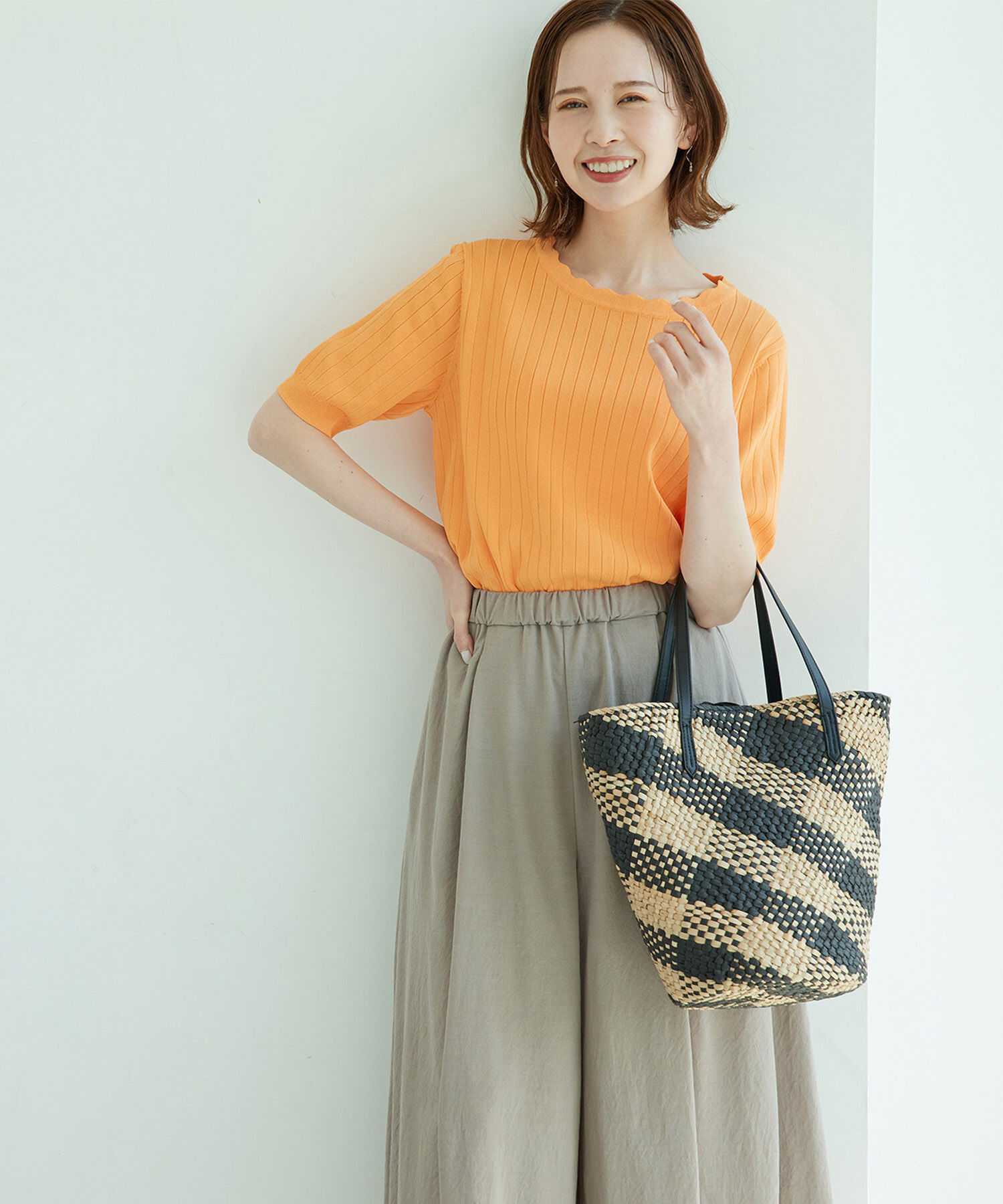 Rope&rsquo;Picnic「スカラップニットプルオーバー」|ニット・セーター|