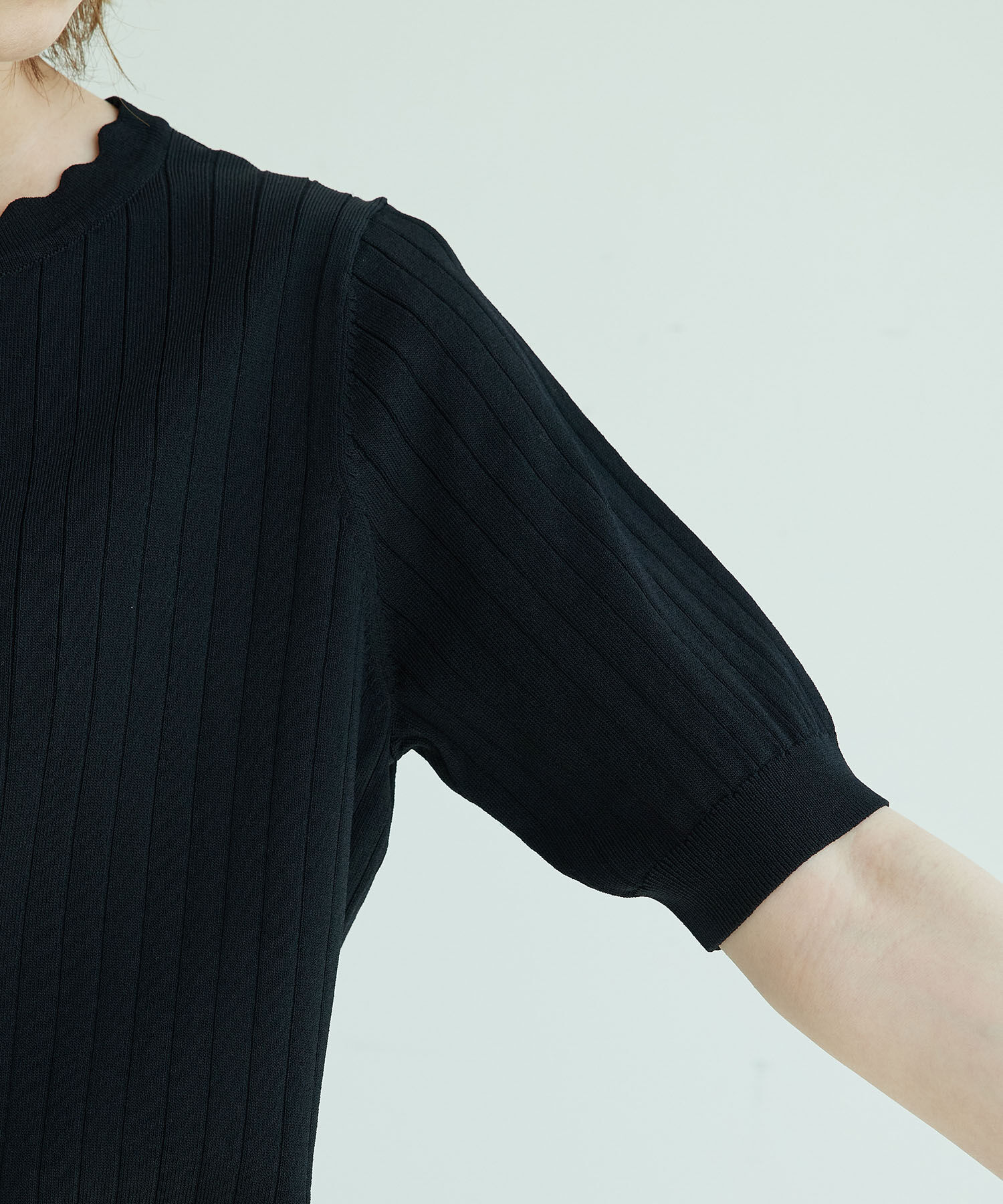 Rope&rsquo;Picnic「スカラップニットプルオーバー」|ニット・セーター|