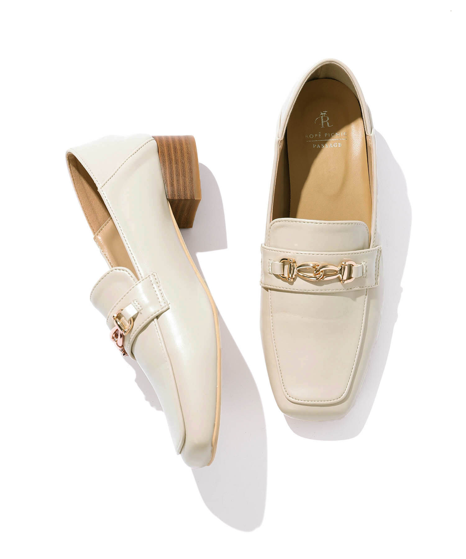 ROPE PICNIC PASSAGE「【一部店舗限定】スクエアトゥビット付きバブーシュローファー」|ローファー|